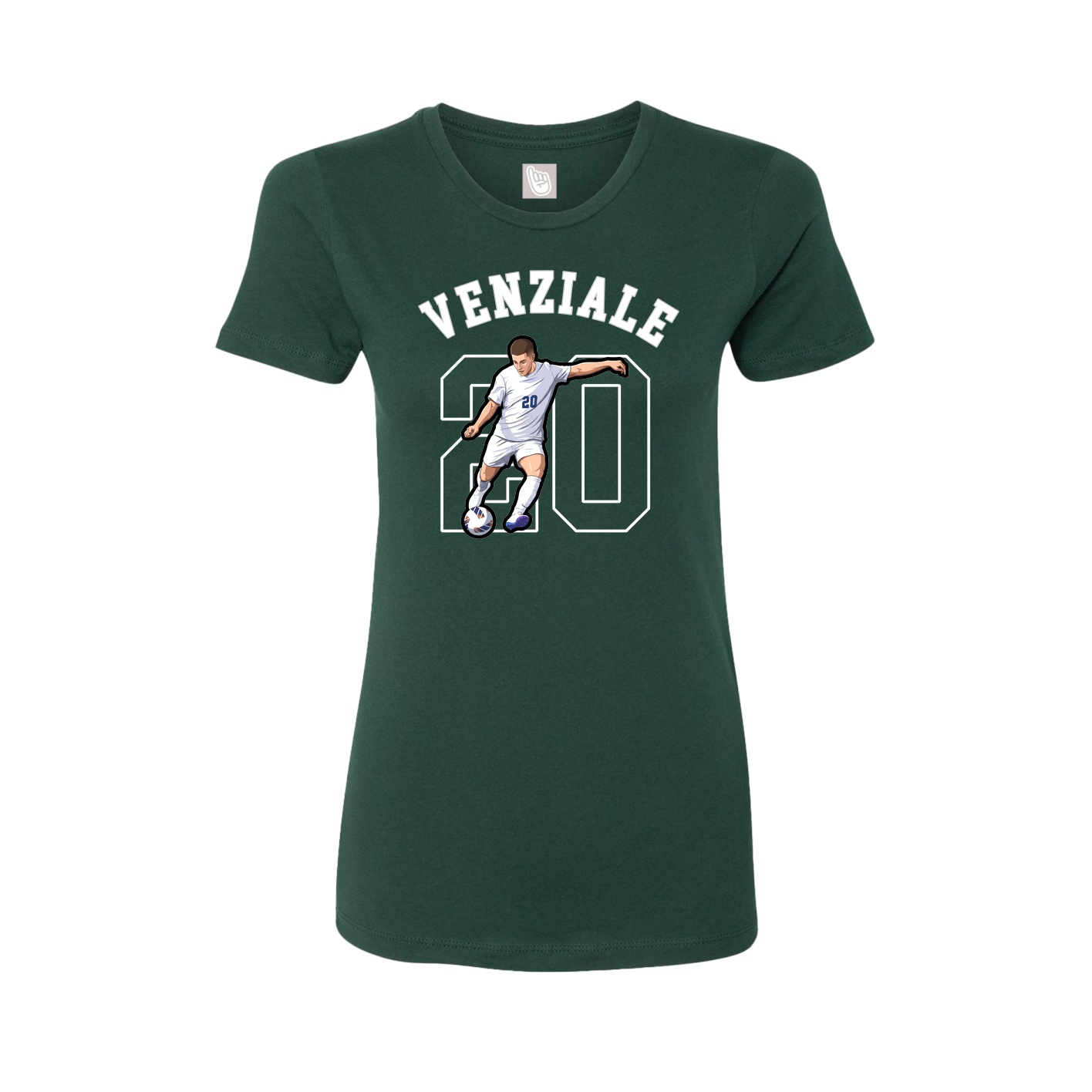 Fitted Women's Tee — Shirsey Arch in Green