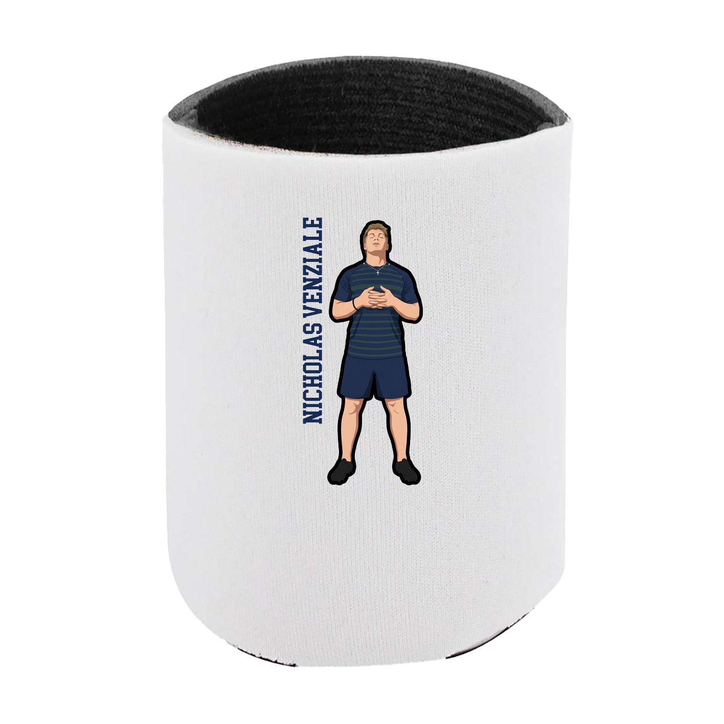 Can Holder — Name Vertical in White