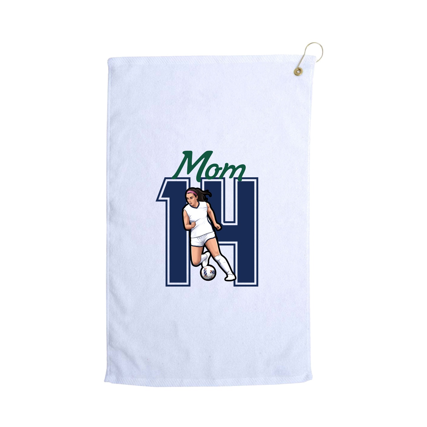 Golf Towel — Mothers Day Shirsey in White