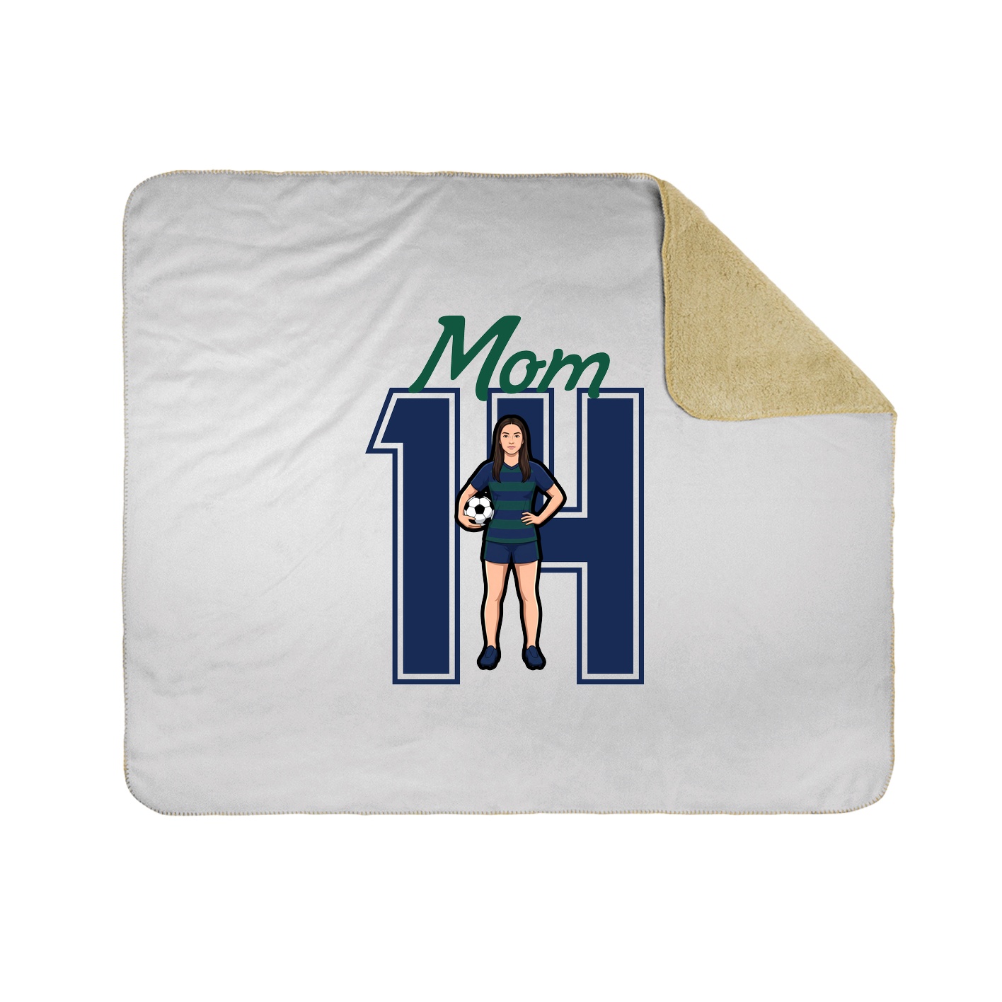 Throw Blanket — Mothers Day Shirsey in White