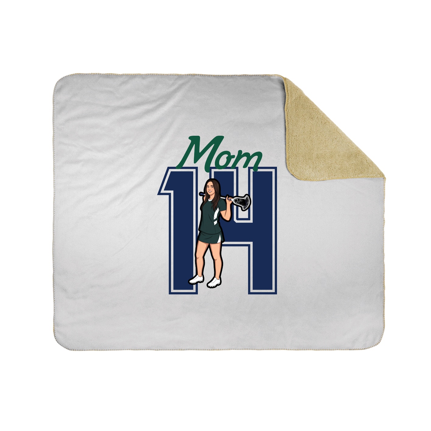 Throw Blanket — Mothers Day Shirsey in White