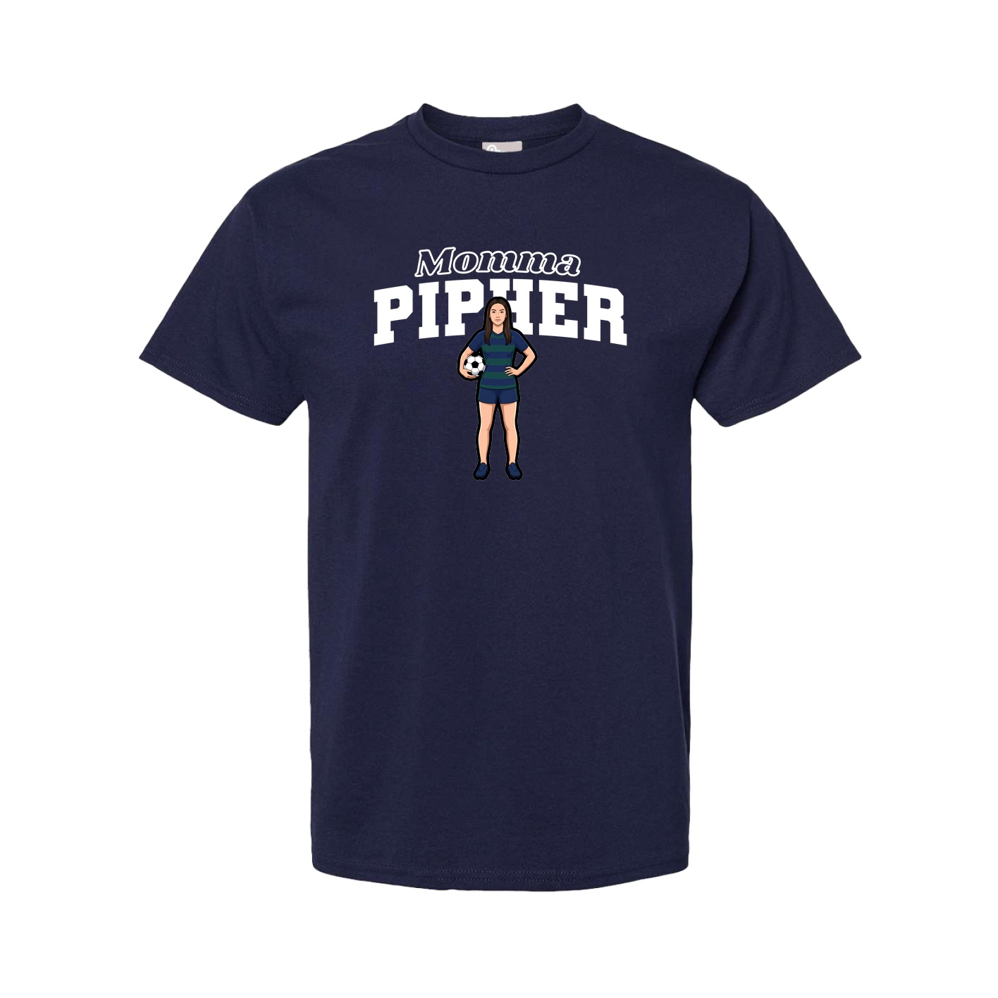 Youth Tee — Mothers Day Block in Navy