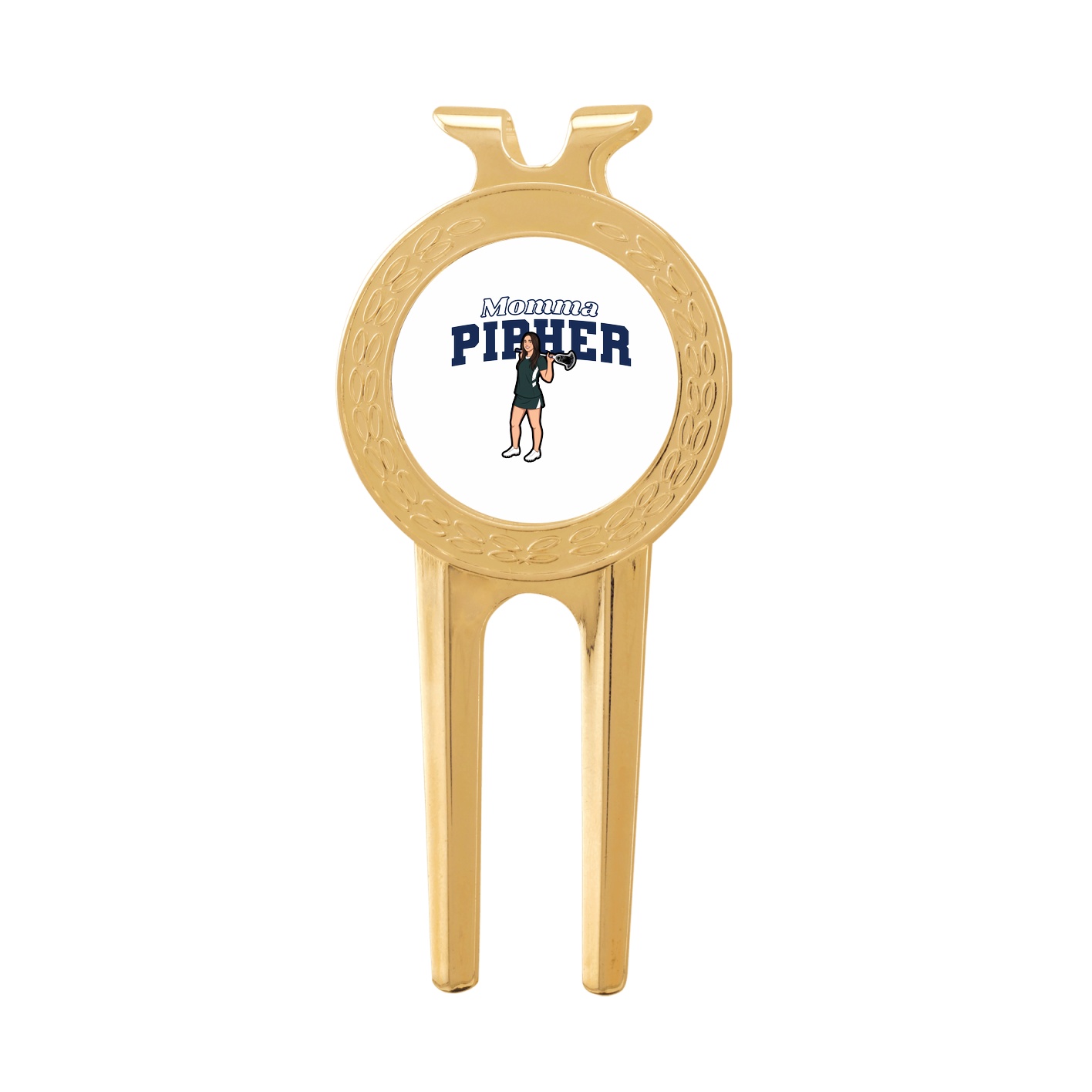 Divot Tool with Ball Marker — Mothers Day Block in Classic
