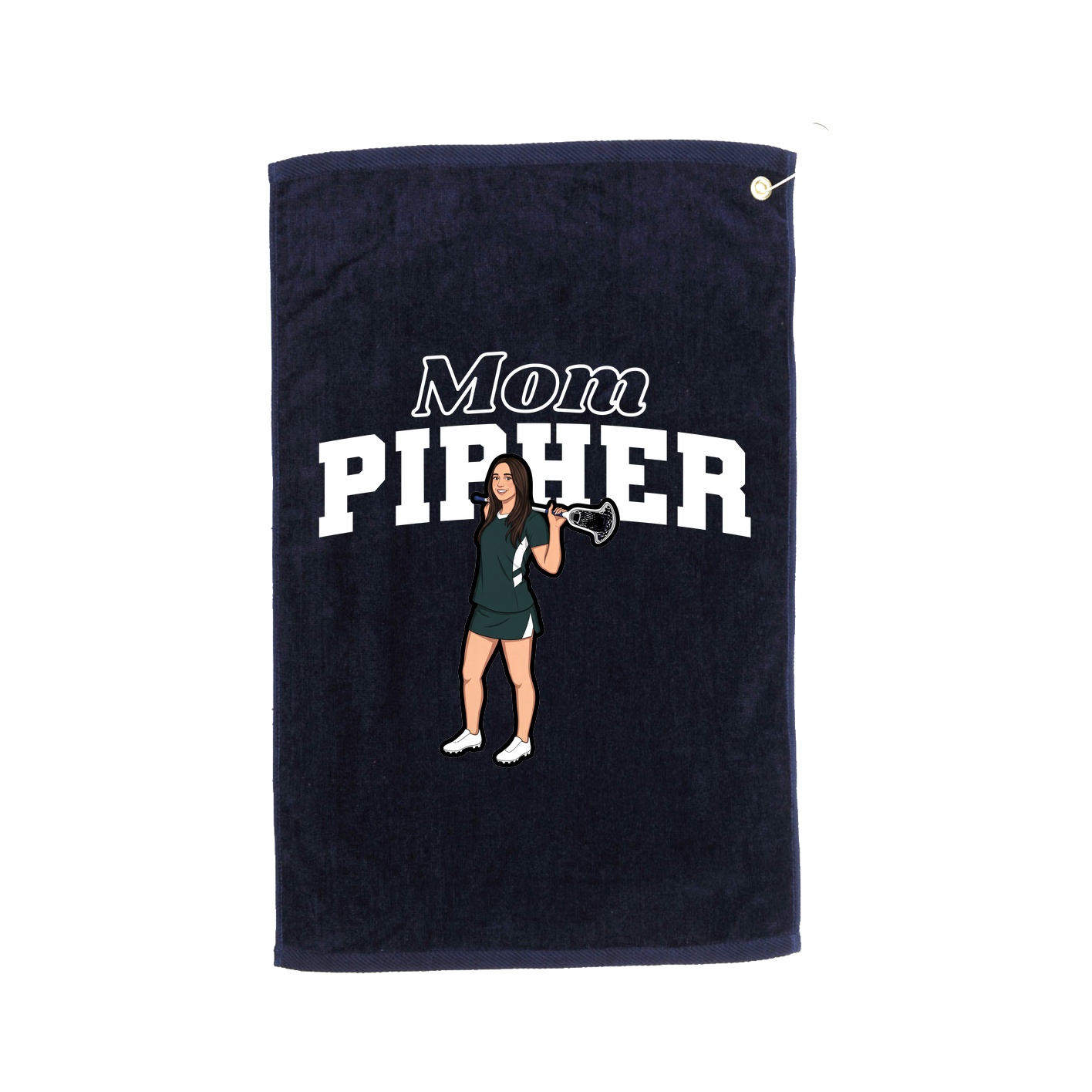 Golf Towel — Mothers Day Block in Navy