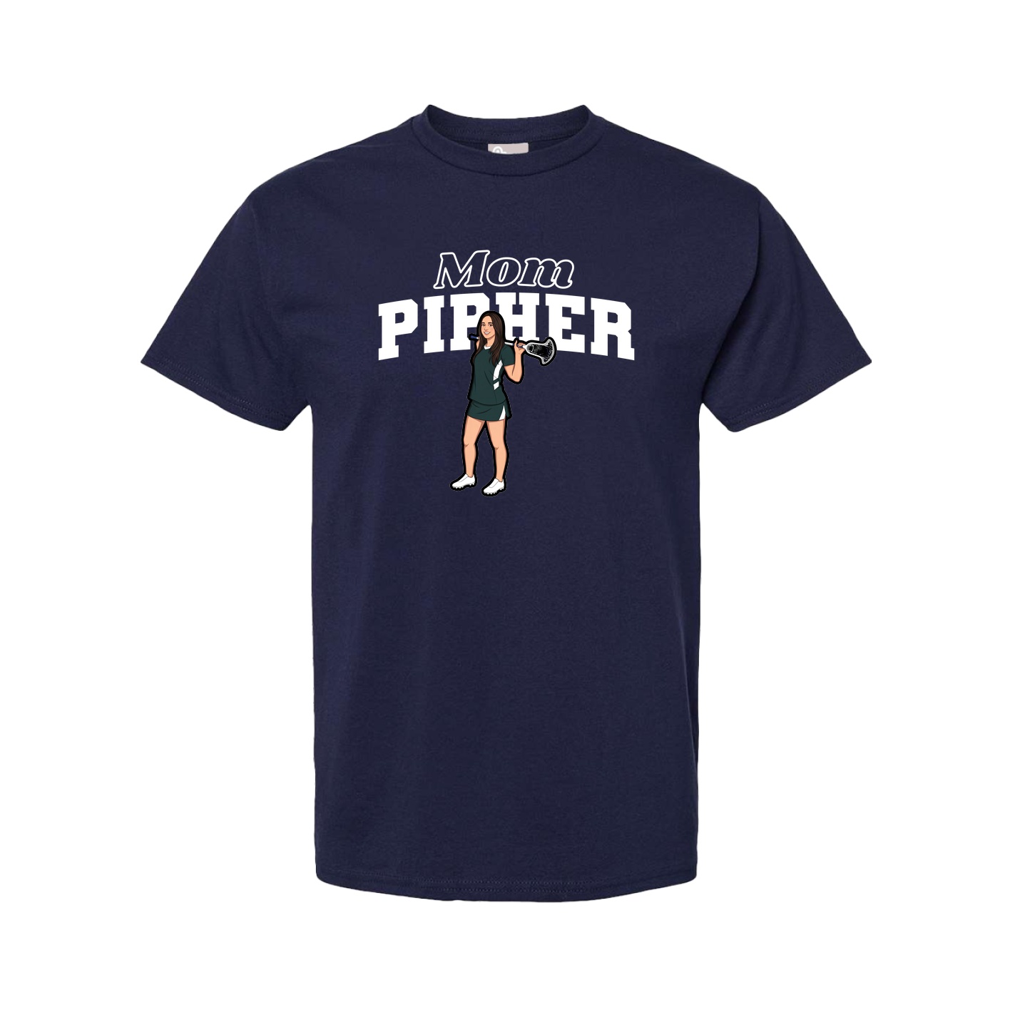Youth Tee — Mothers Day Block in Navy