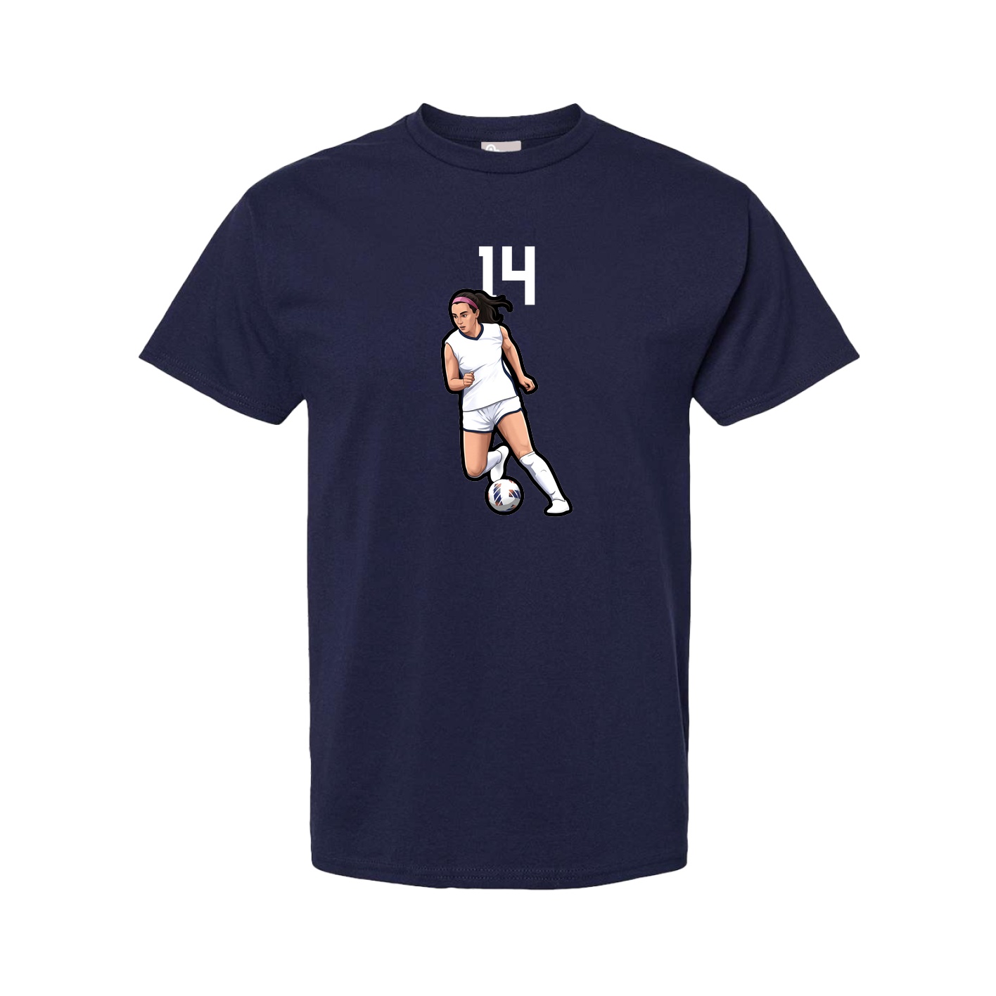 Youth Tee — Number Top in Navy