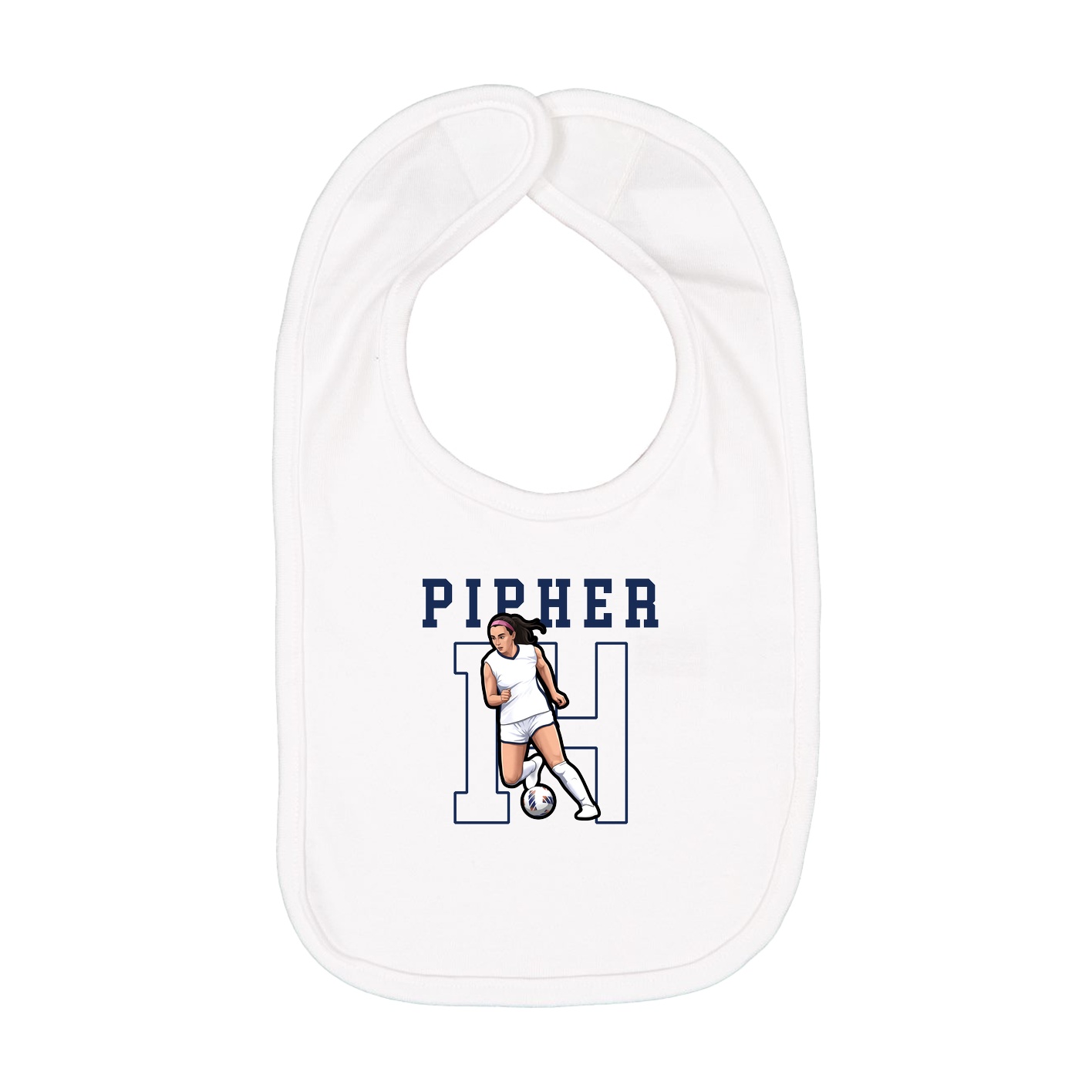 Infant Bib — Shirsey in White