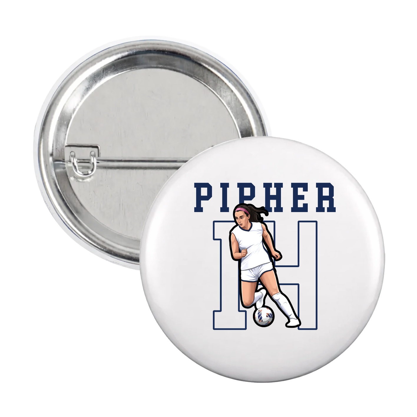 Game Day Button — Shirsey in White