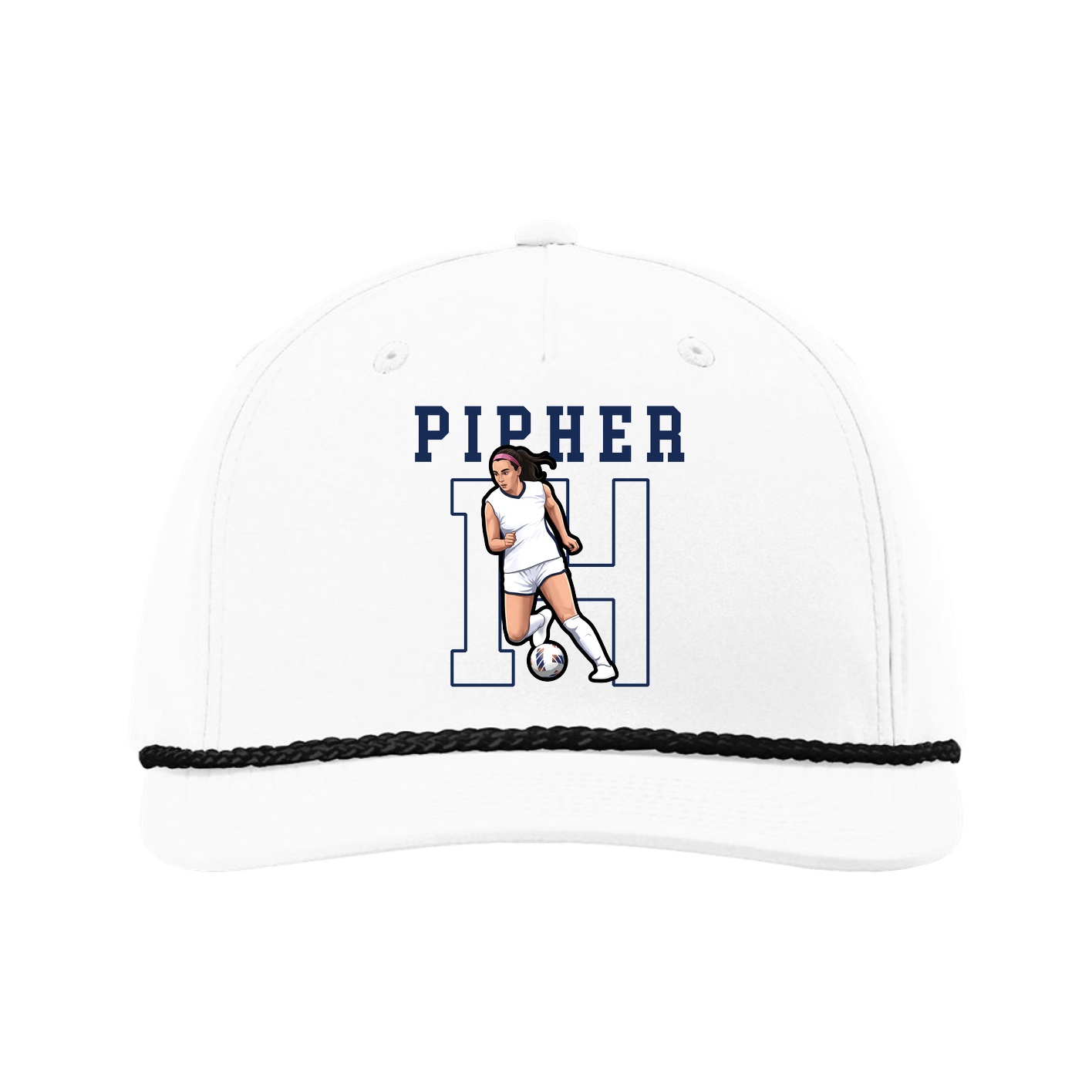 Five-Panel Classic Rope Cap — Shirsey in White