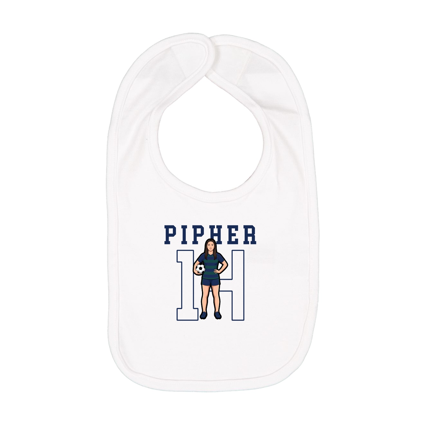 Infant Bib — Shirsey in White