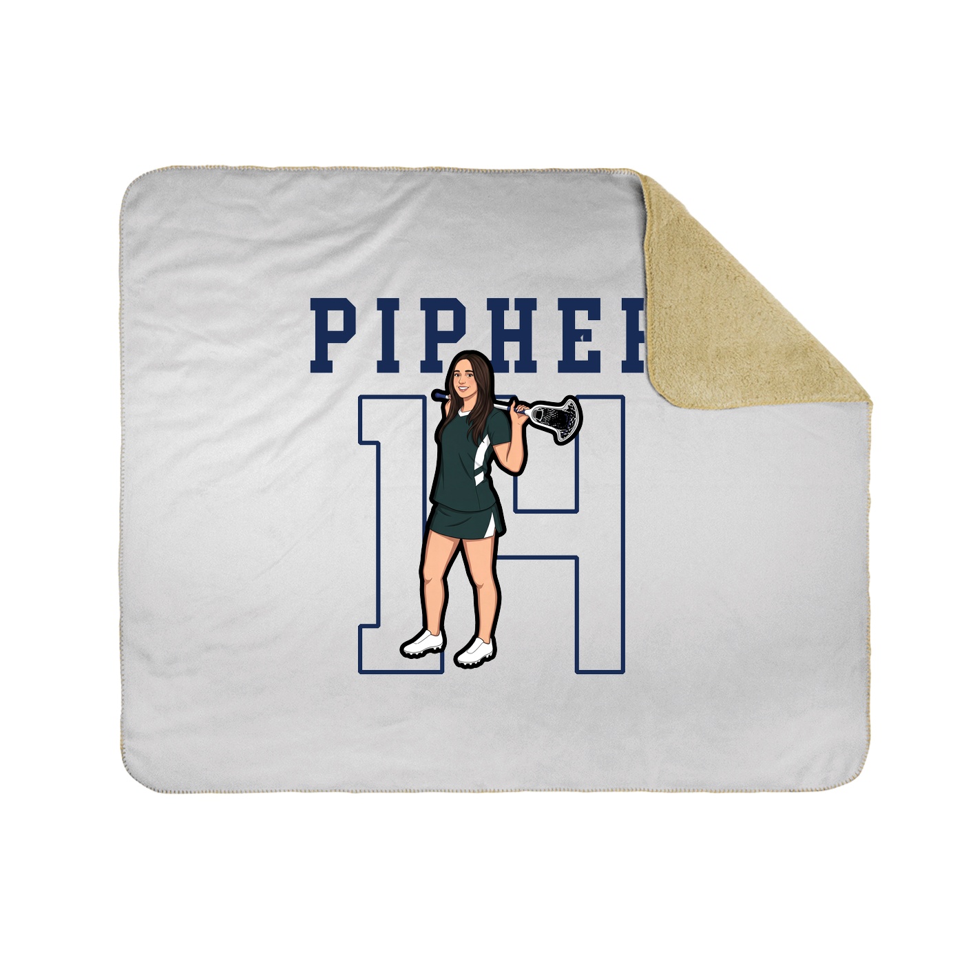 Throw Blanket — Shirsey in White