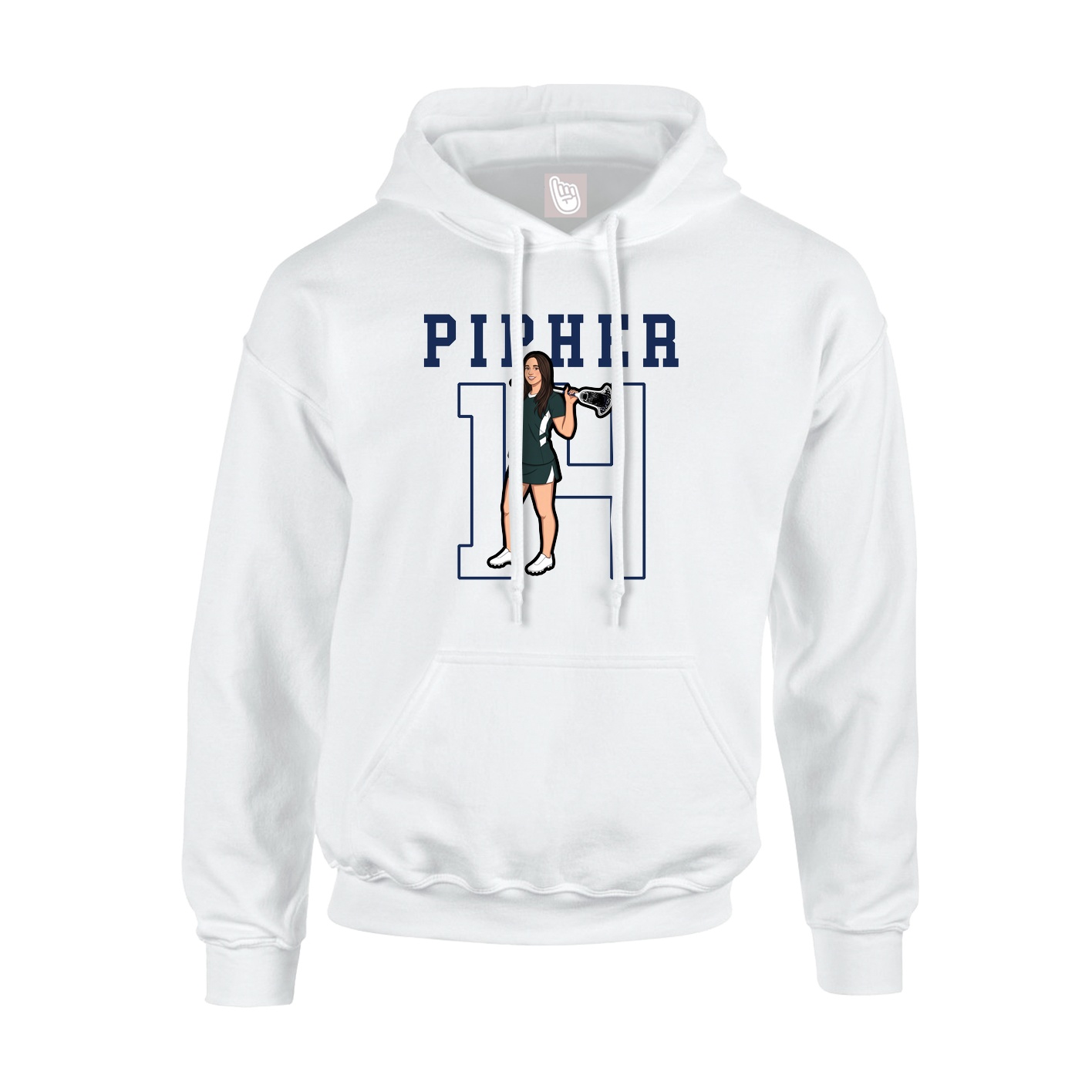 Hoodie — Shirsey in White