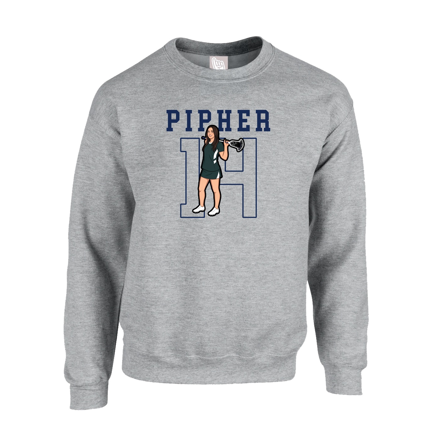Fleece Crew — Shirsey in Grey