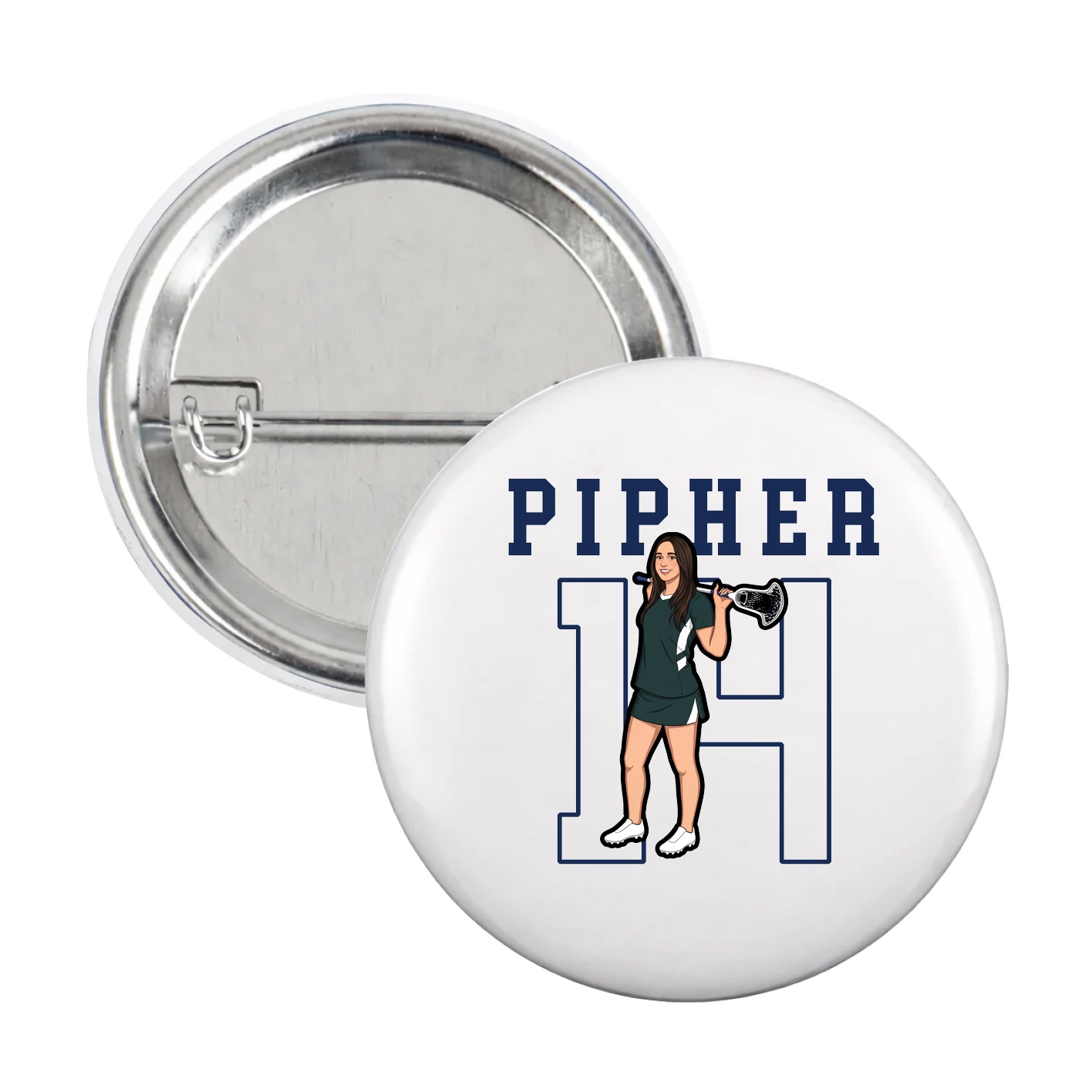 Game Day Button — Shirsey in White