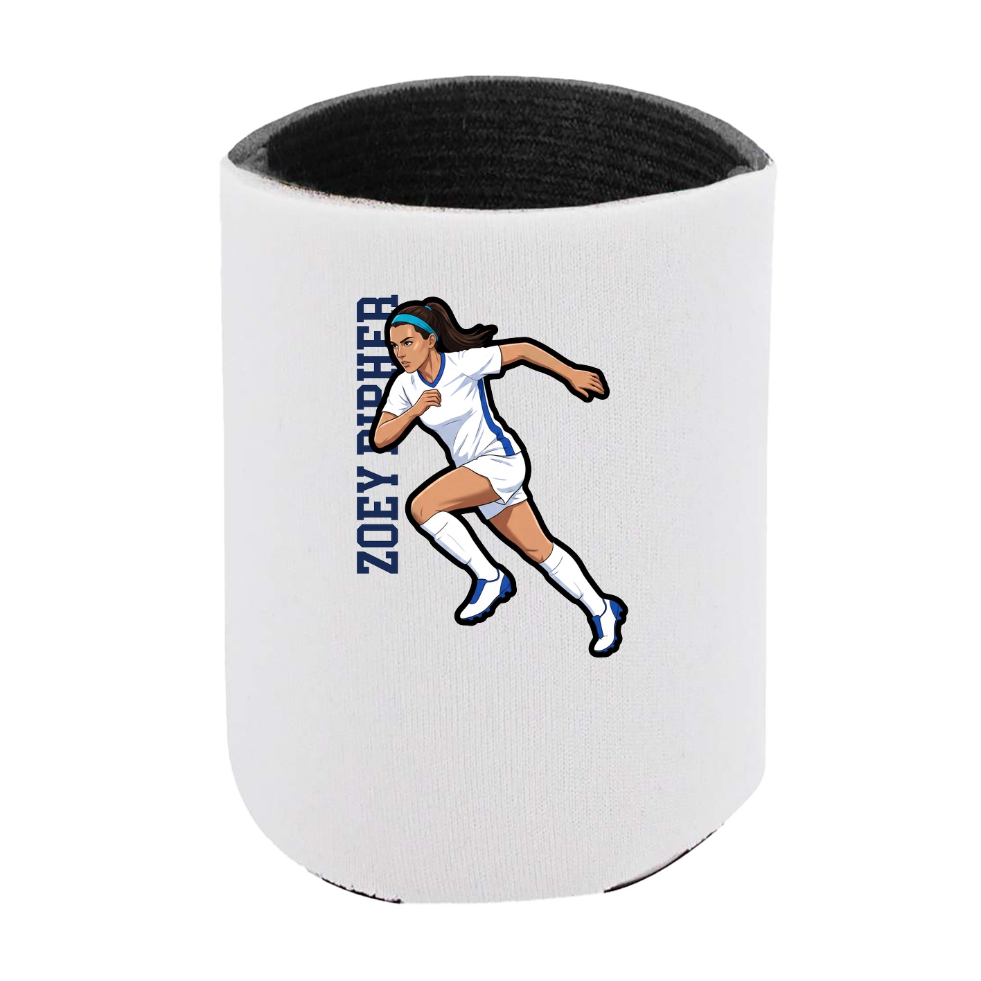 Can Holder — Name Vertical in White