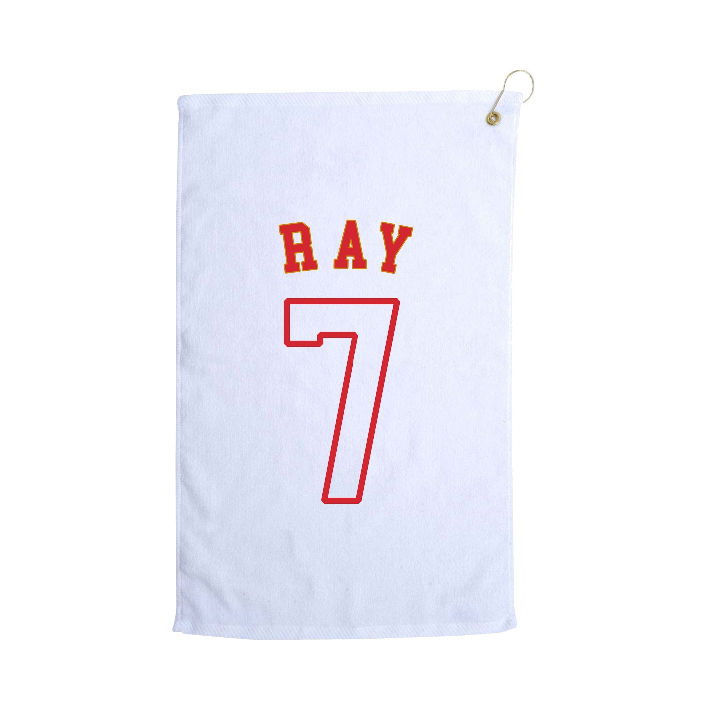 Golf Towel — Shirsey Arch in White