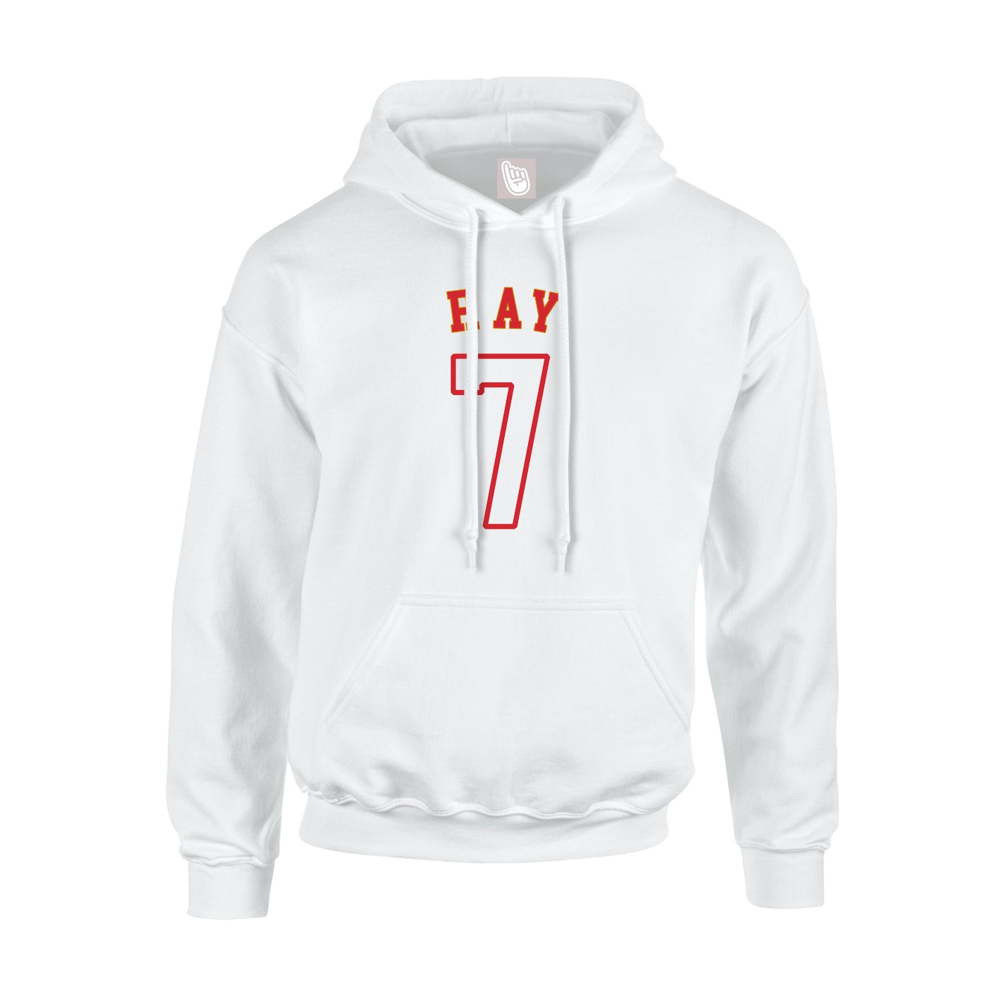 Youth Hoodie — Shirsey Arch in White