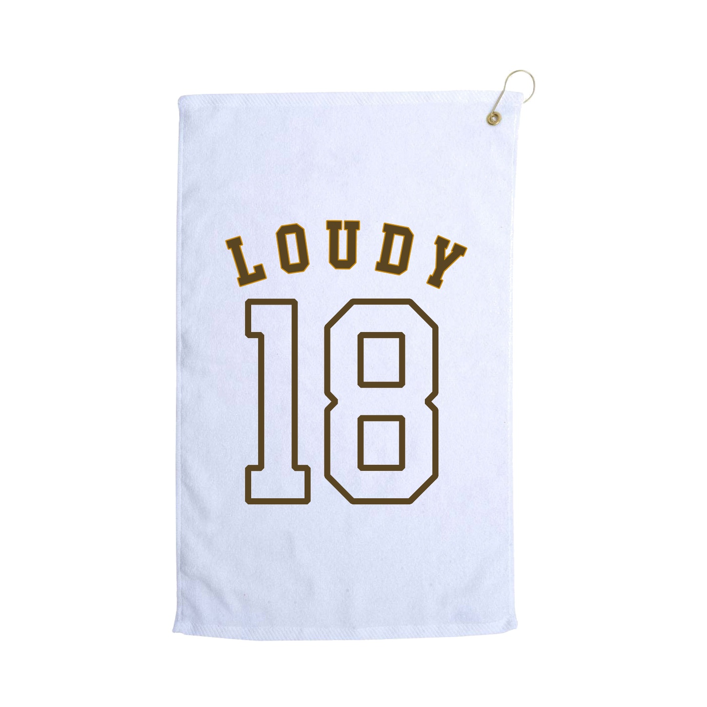 Golf Towel — Shirsey Arch in White