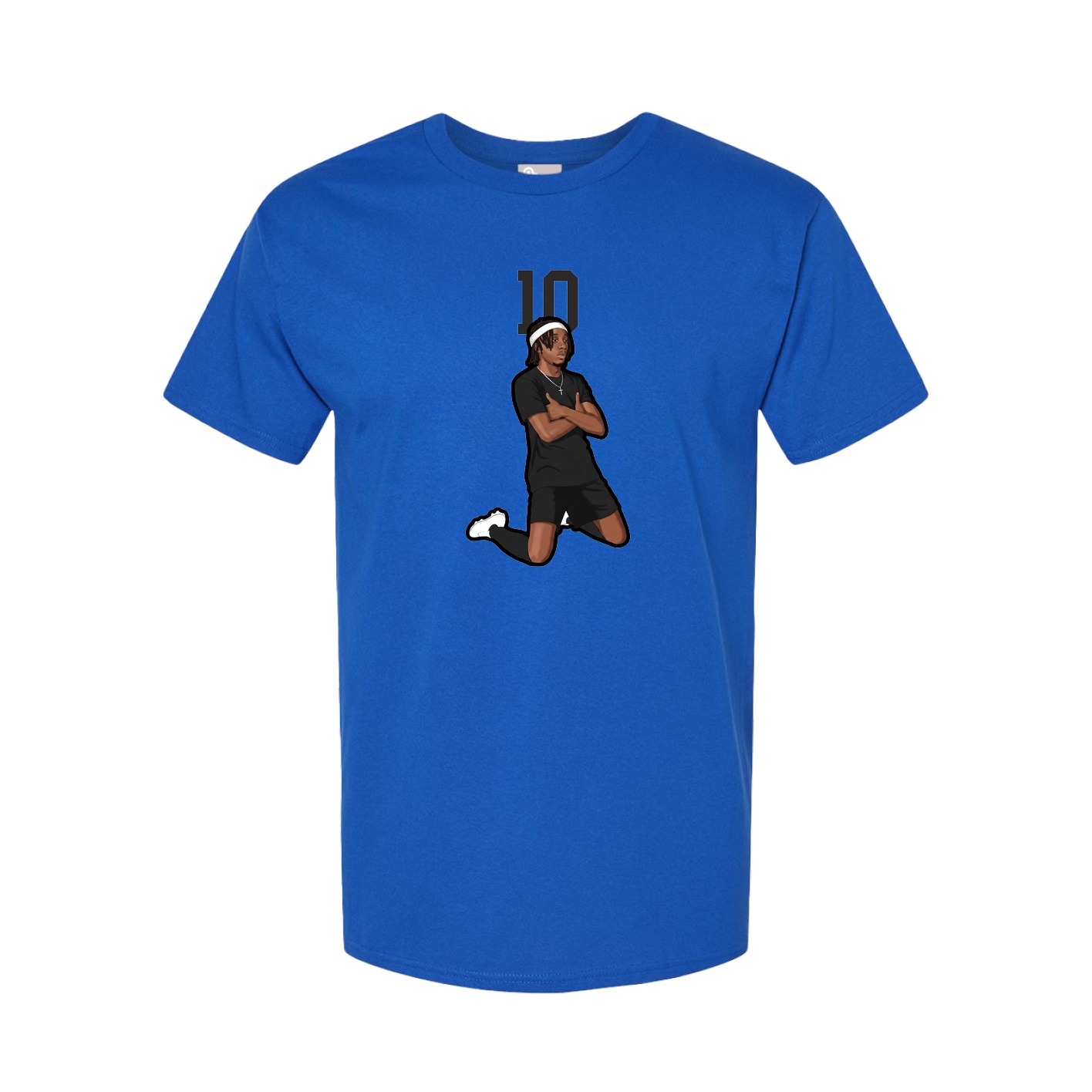Youth Tee — Number Top in Royal