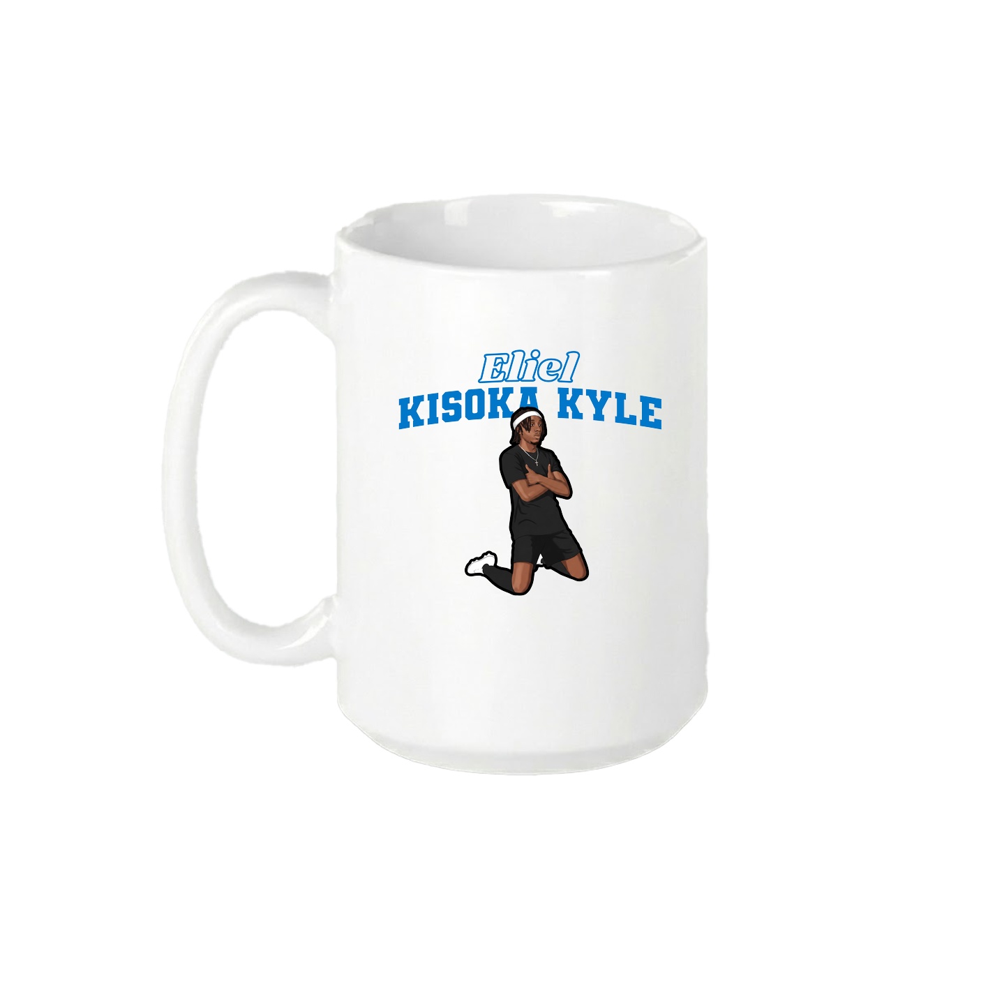 15oz Coffee Mug — Name Arch in White