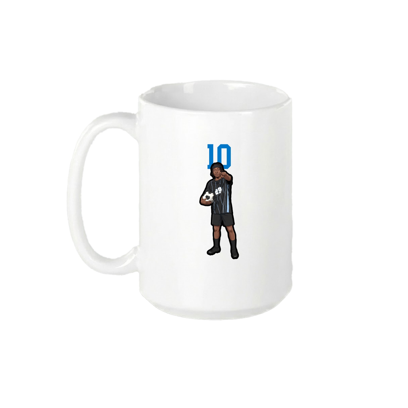 15oz Coffee Mug — Number Top in White