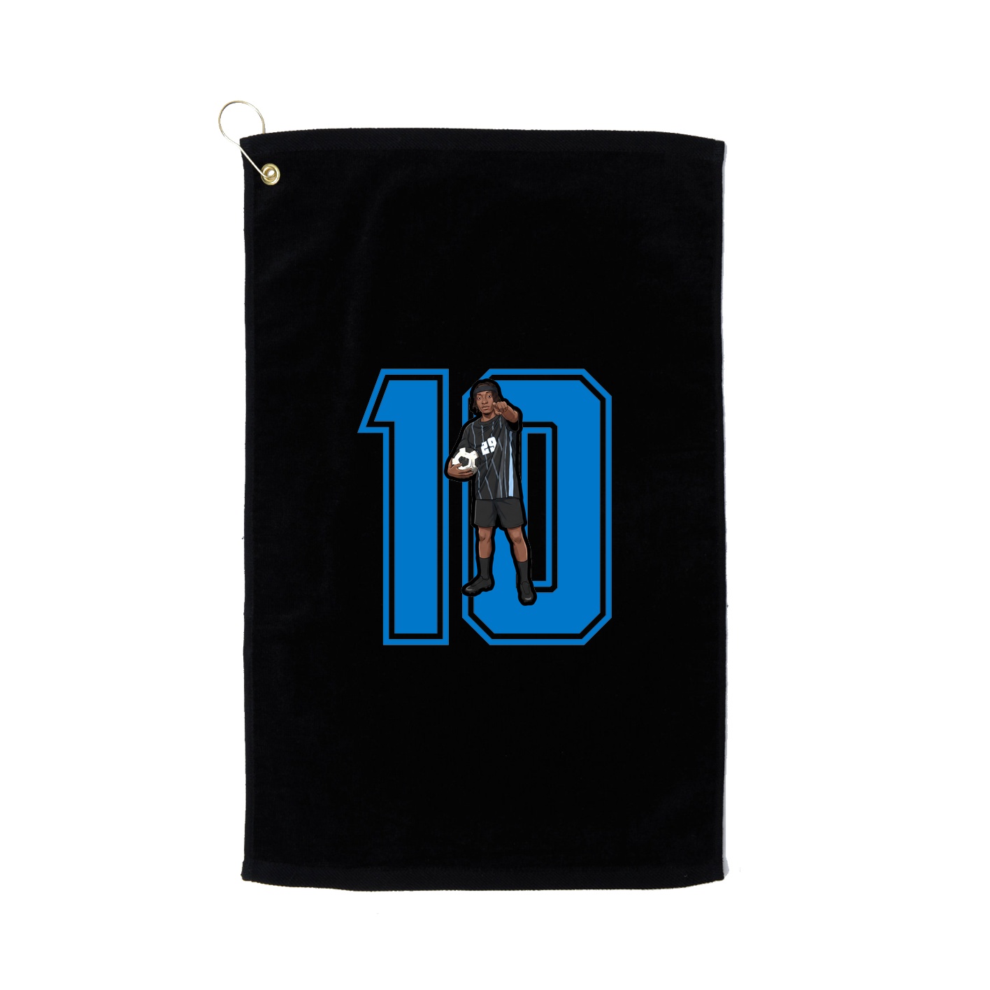 Golf Towel — Number in Black