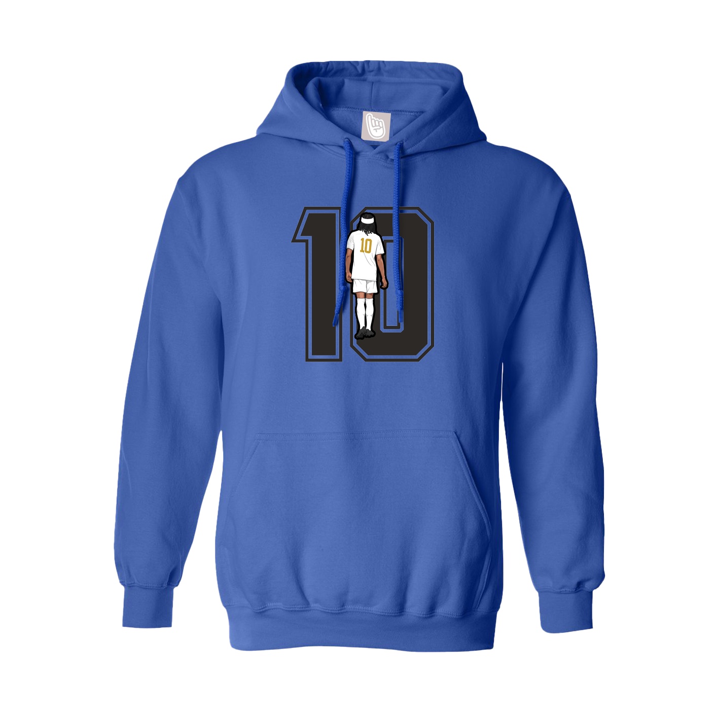 Hoodie — Number in Royal