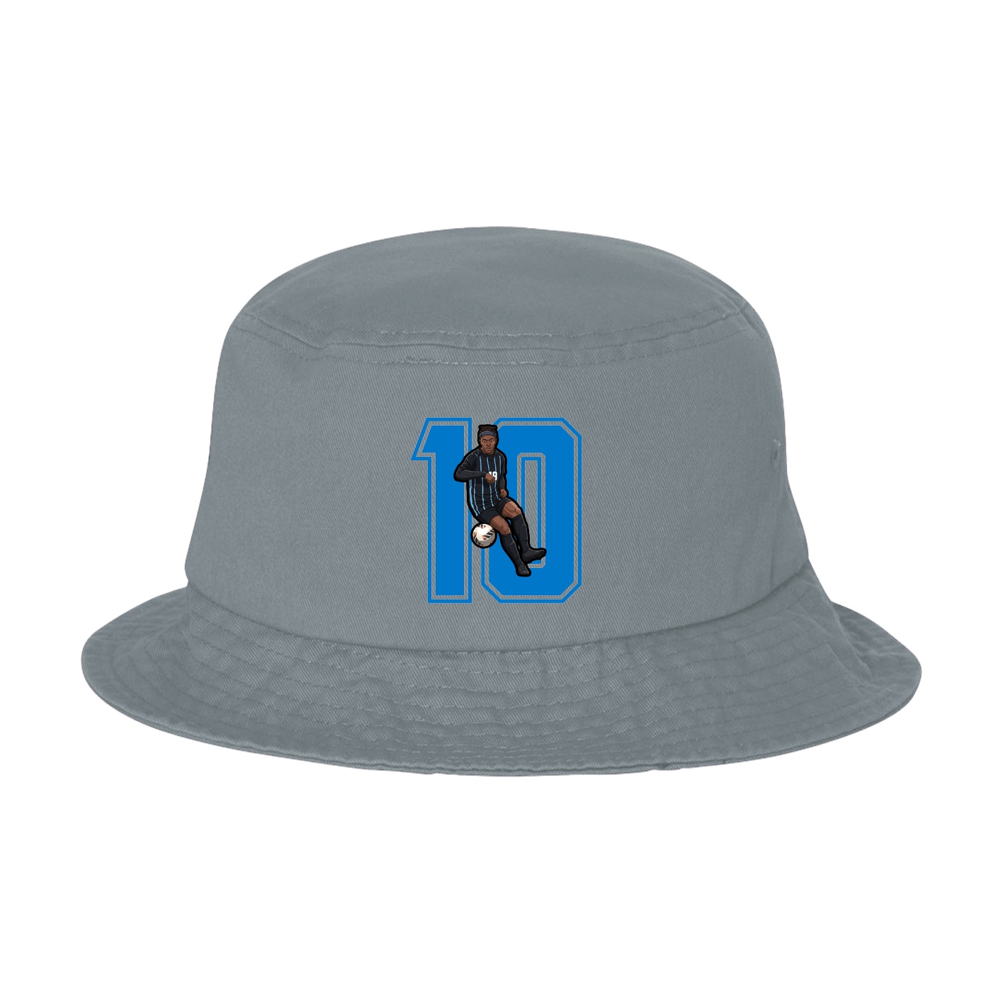 Bucket Cap — Number in Grey