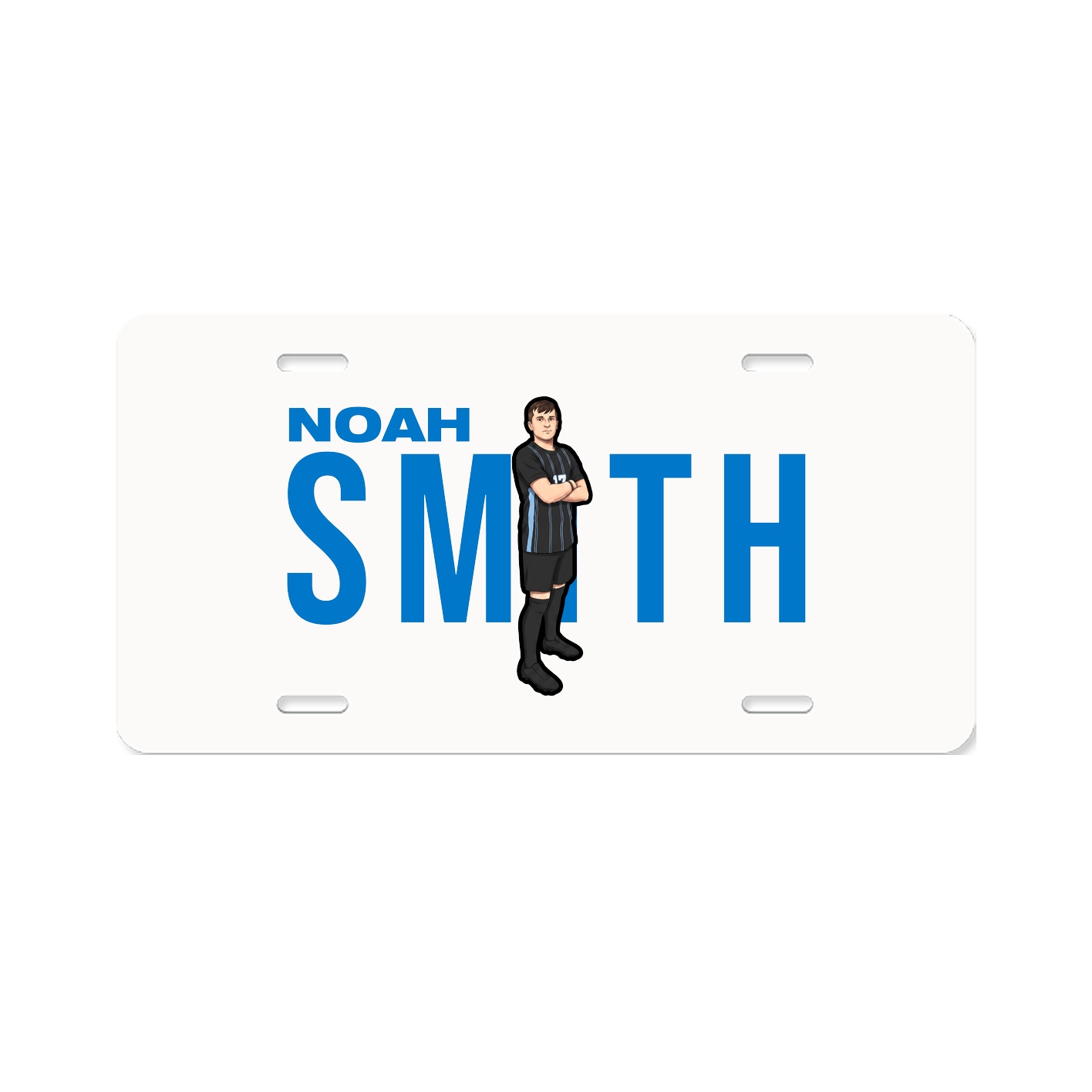 License Plate — Player Name in Classic