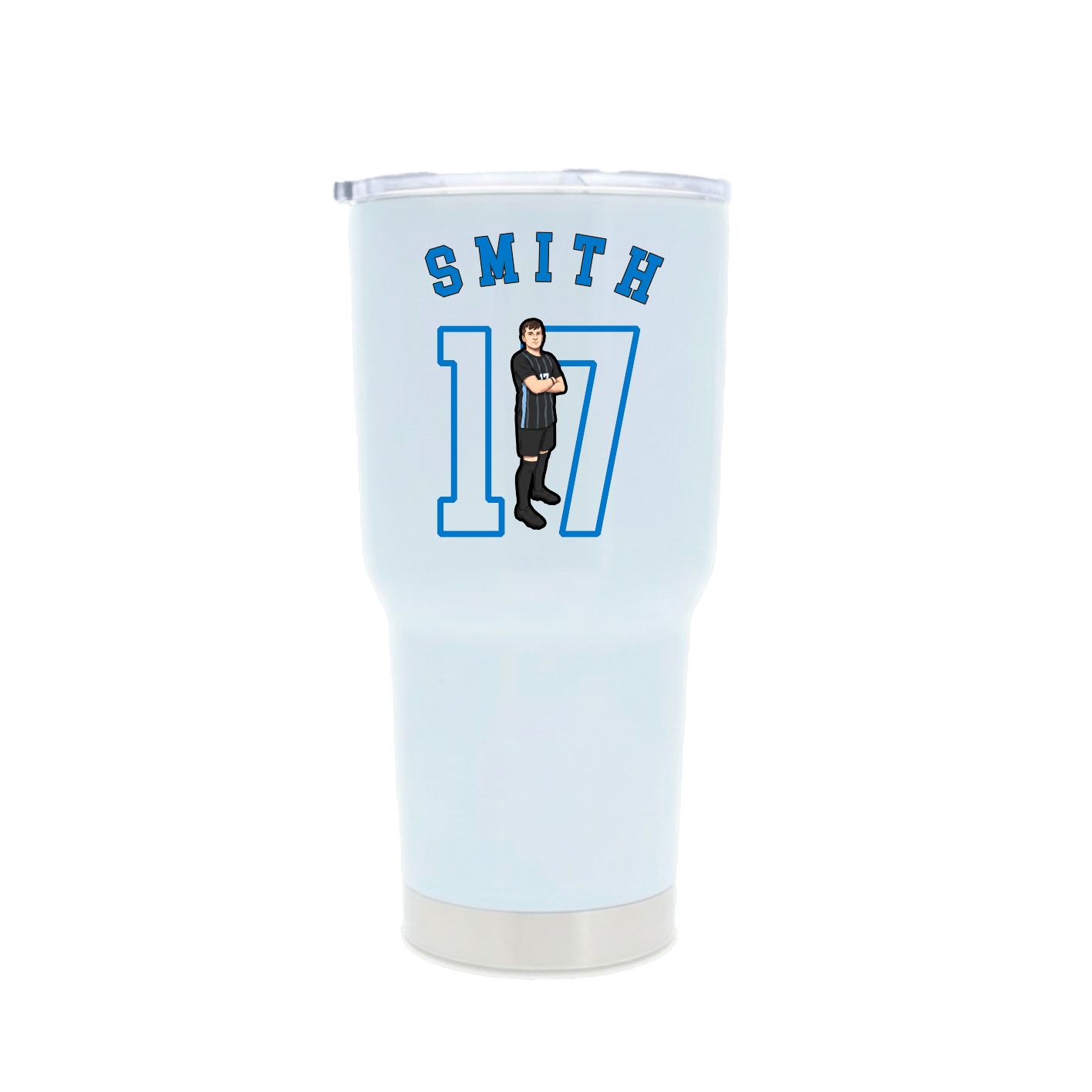 30oz Stainless Steel Tumbler — Shirsey Arch in White