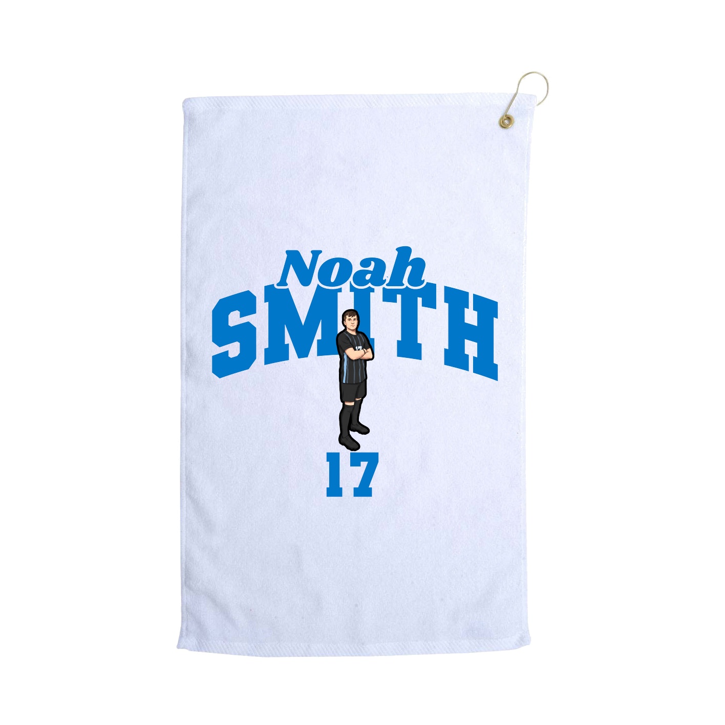 Golf Towel — Signature Arch in White