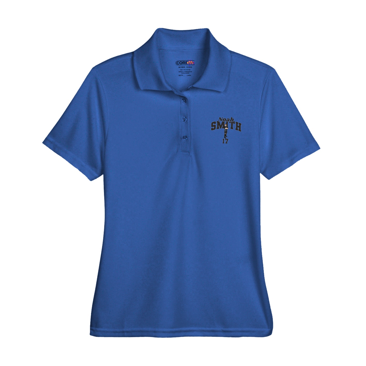 Womens Performance Polo — Signature Arch in Royal