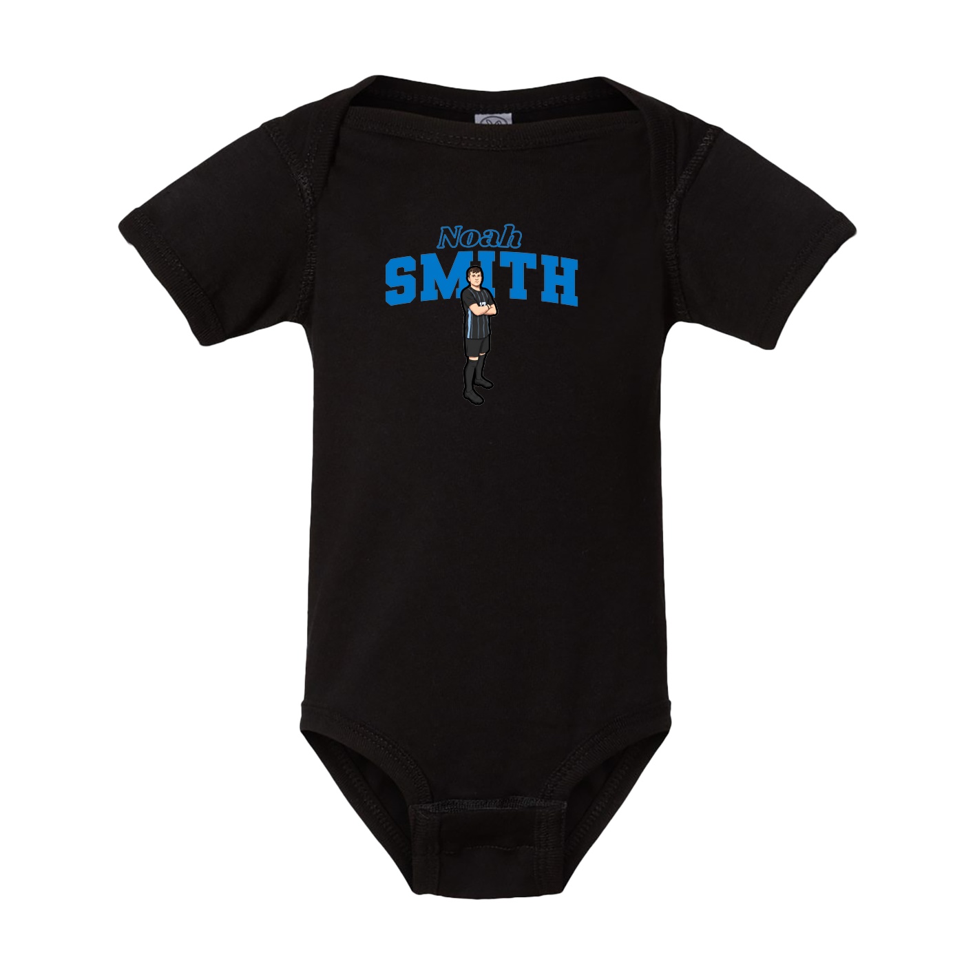 Baby Onesie — Name Arch in Black