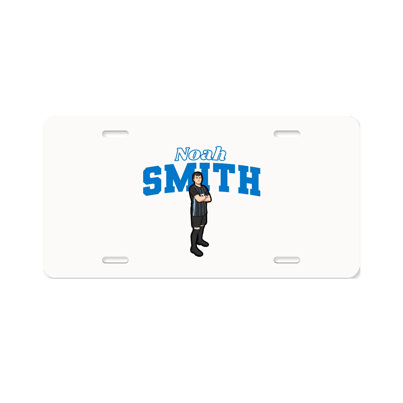 License Plate — Name Arch in Classic