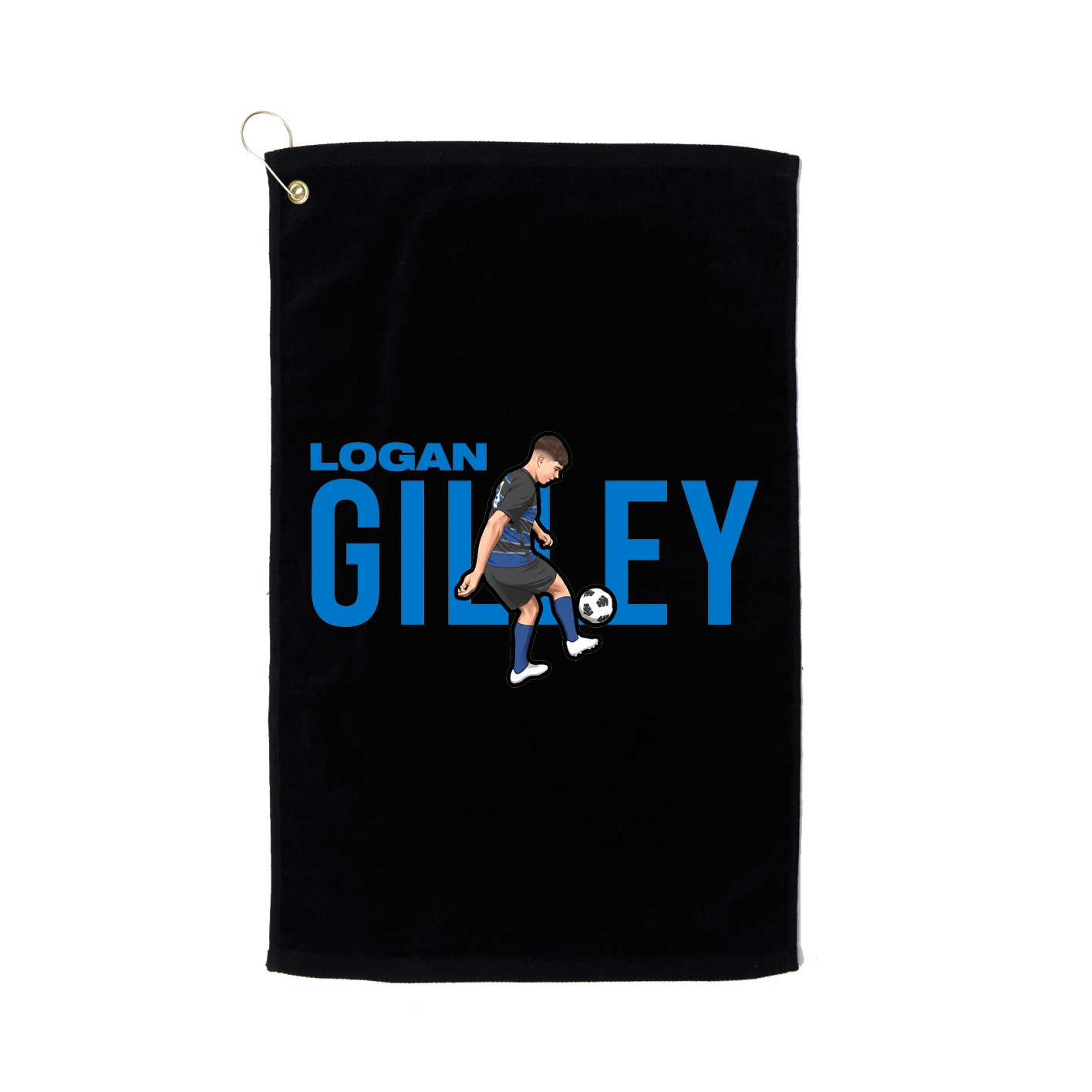Golf Towel — Player Name in Black