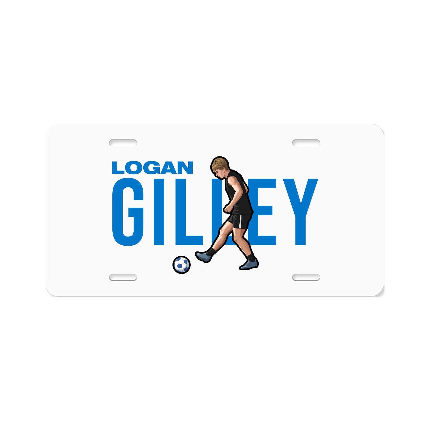License Plate — Player Name in Classic