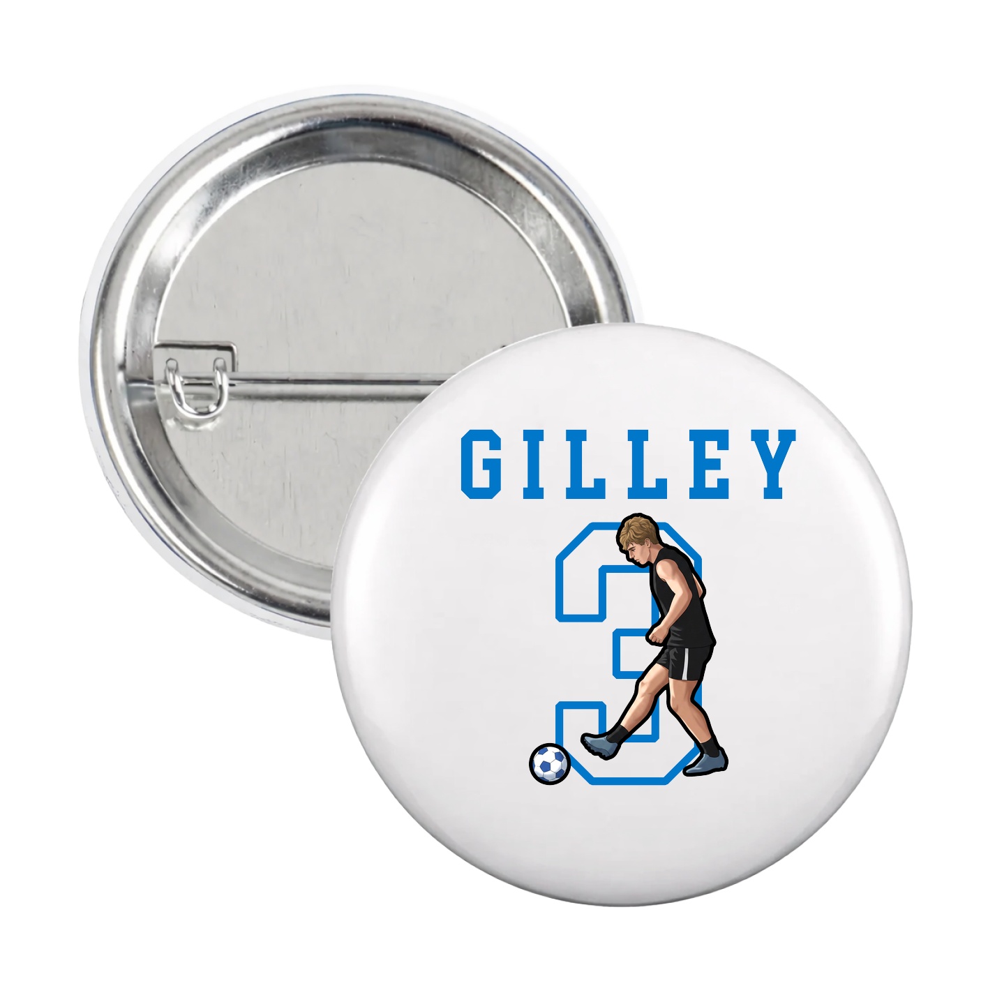 Game Day Button — Shirsey in White