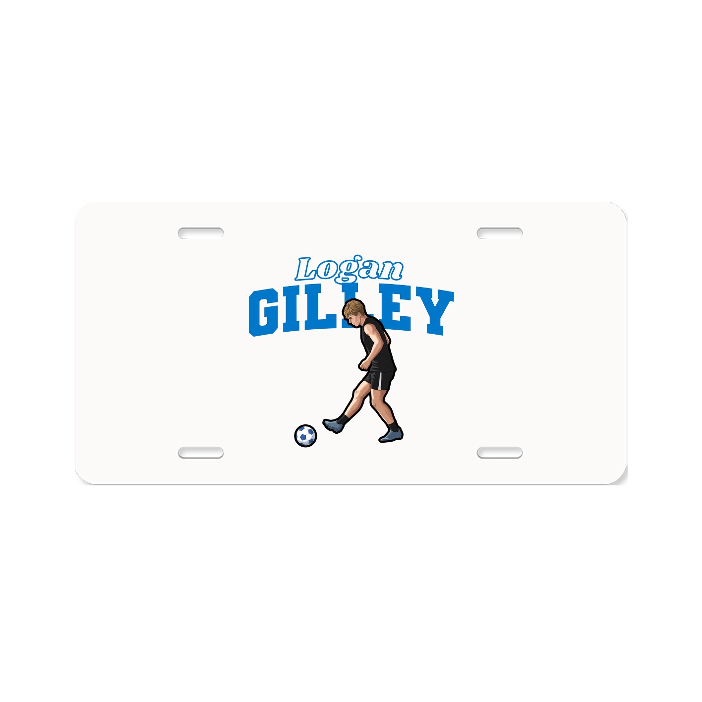 License Plate — Name Arch in Classic