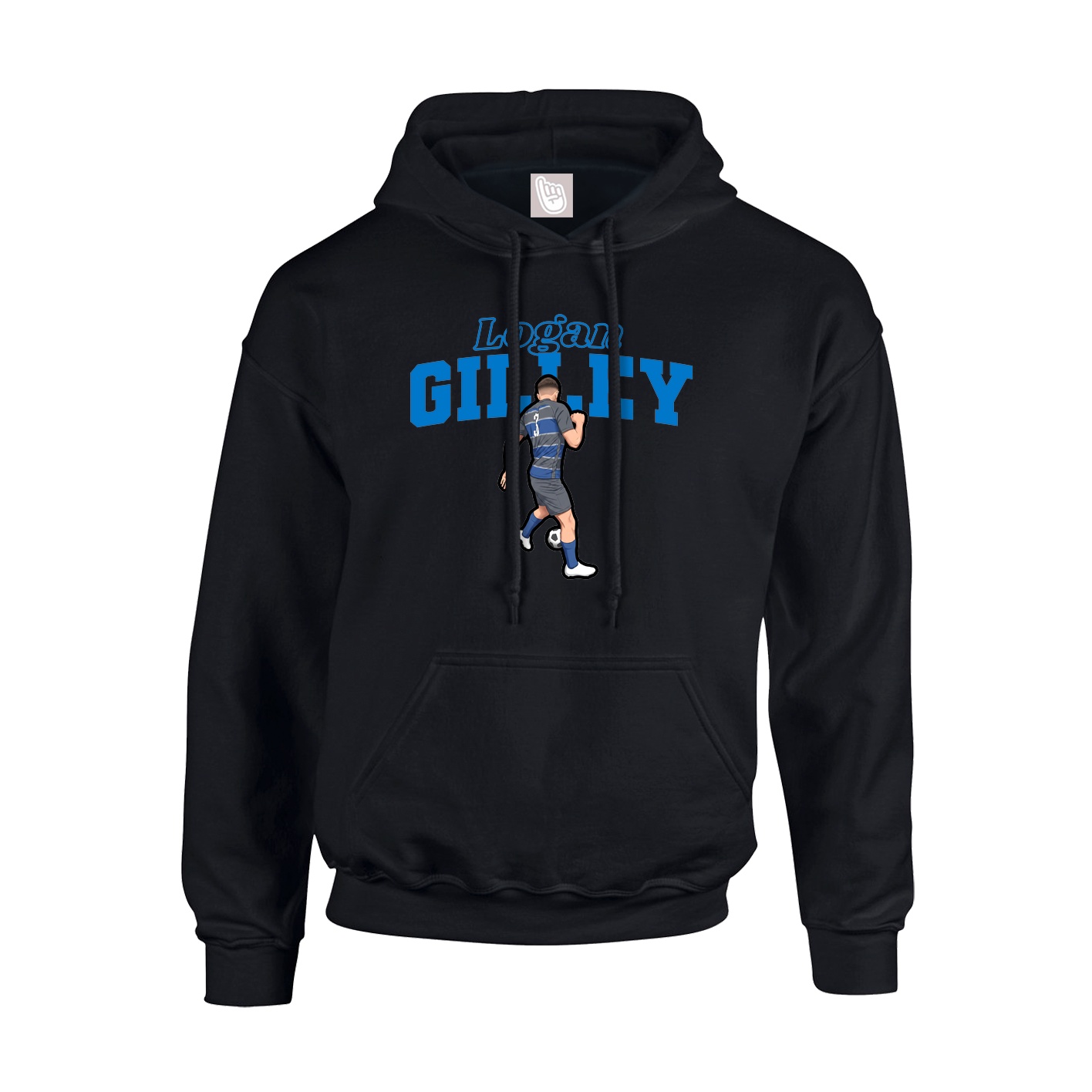 Hoodie — Name Arch in Black