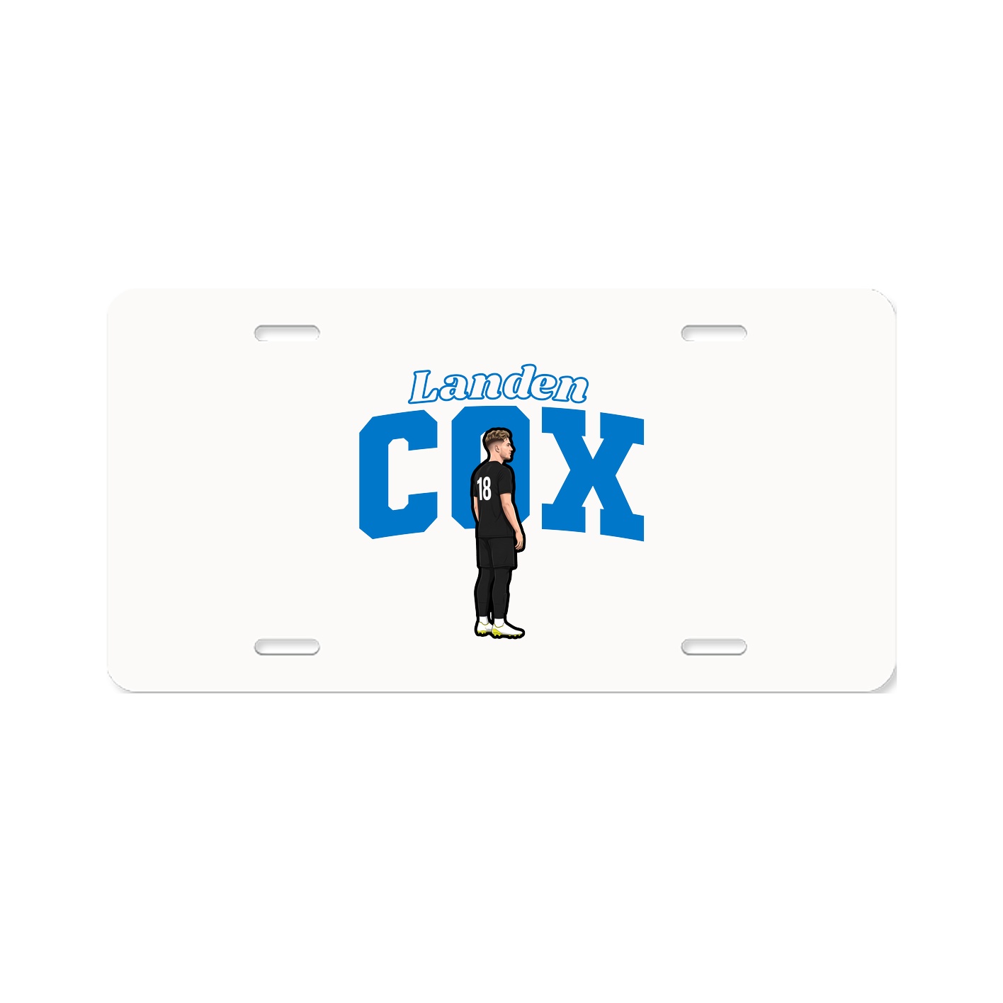 License Plate — Name Arch in Classic