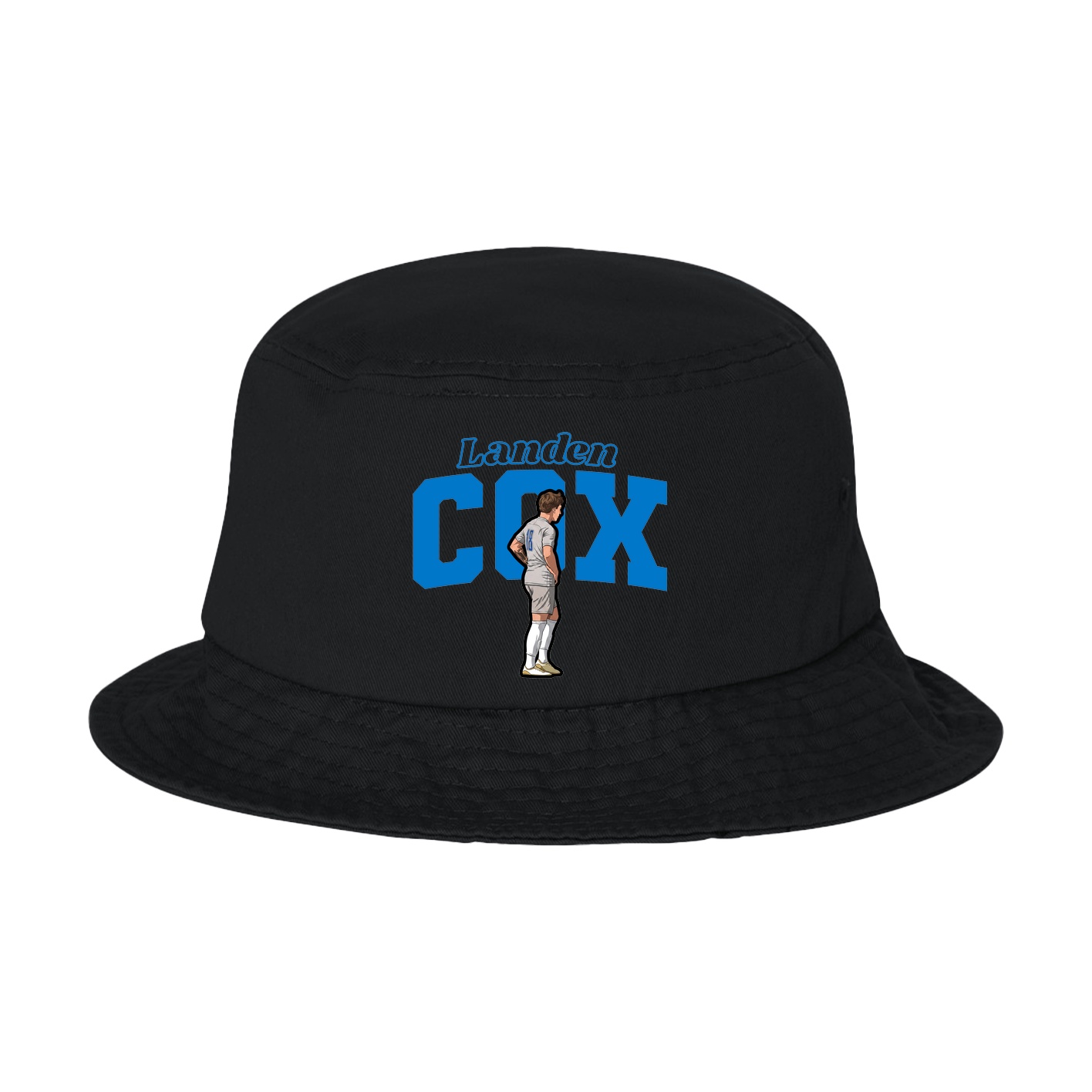 Bucket Cap — Name Arch in Black