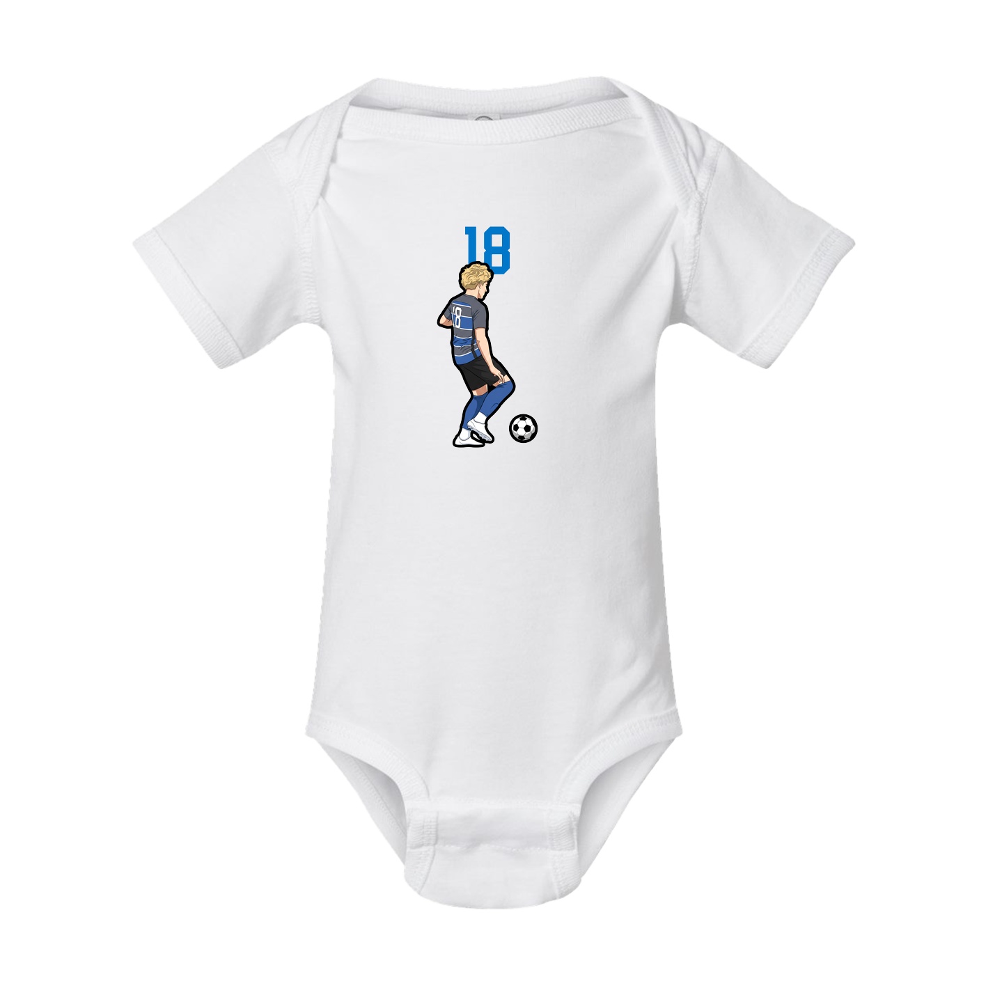 Baby Onesie — Number Top in White