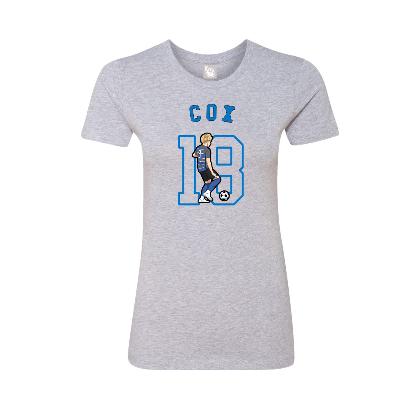 Fitted Women's Tee — Shirsey Arch in Grey