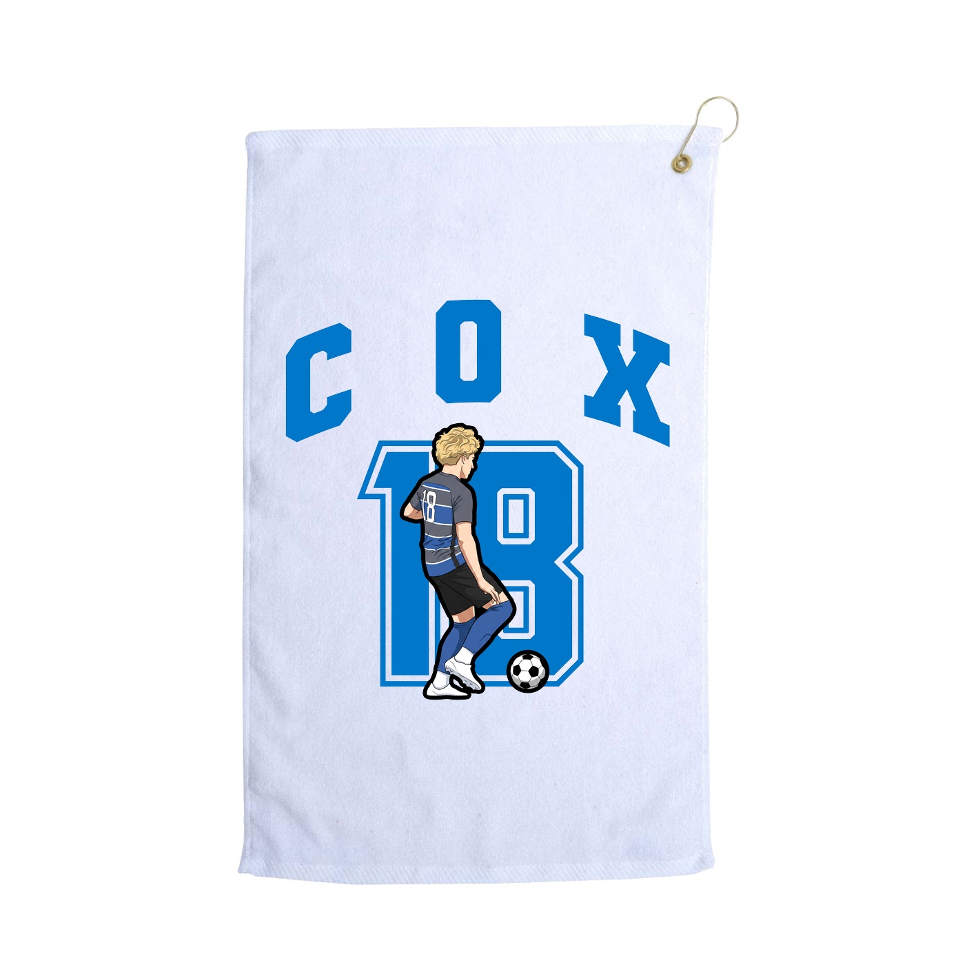 Golf Towel — Number in White