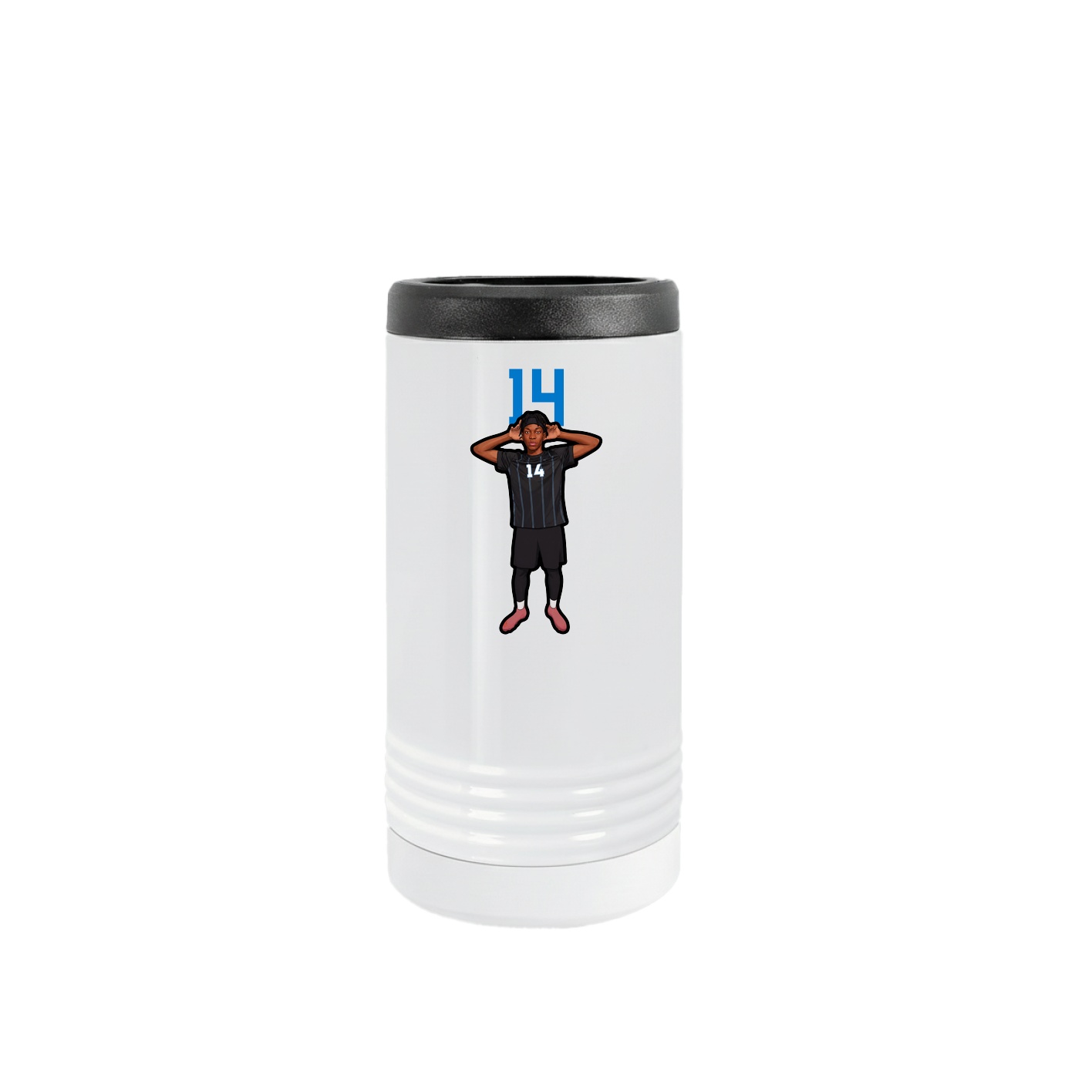 Slim Beverage Holder — Number Top in White