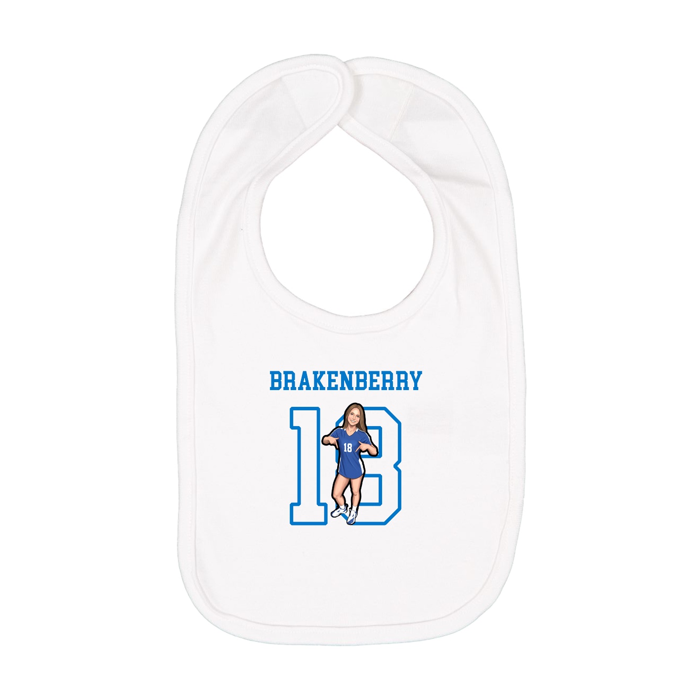 Infant Bib — Shirsey in White