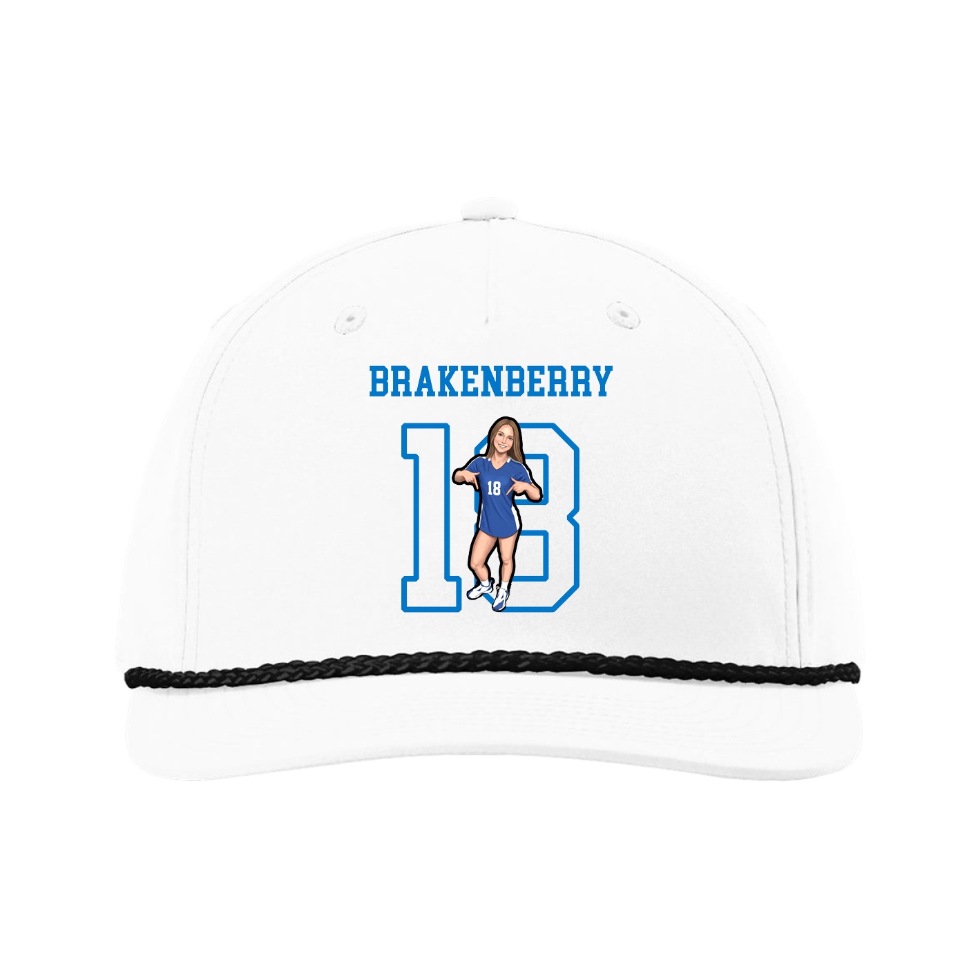 Five-Panel Classic Rope Cap — Shirsey in White