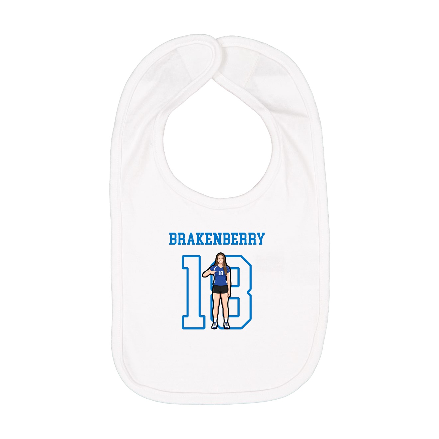 Infant Bib — Shirsey in White