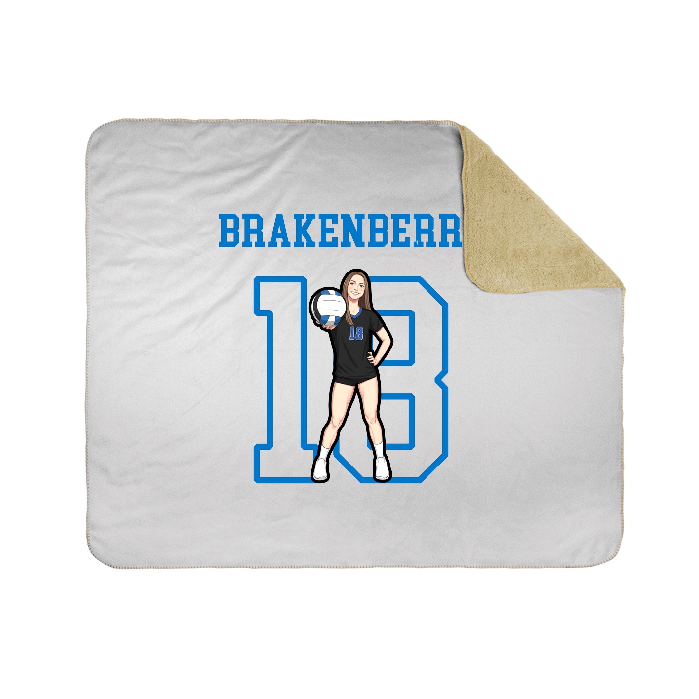 Throw Blanket — Shirsey in White