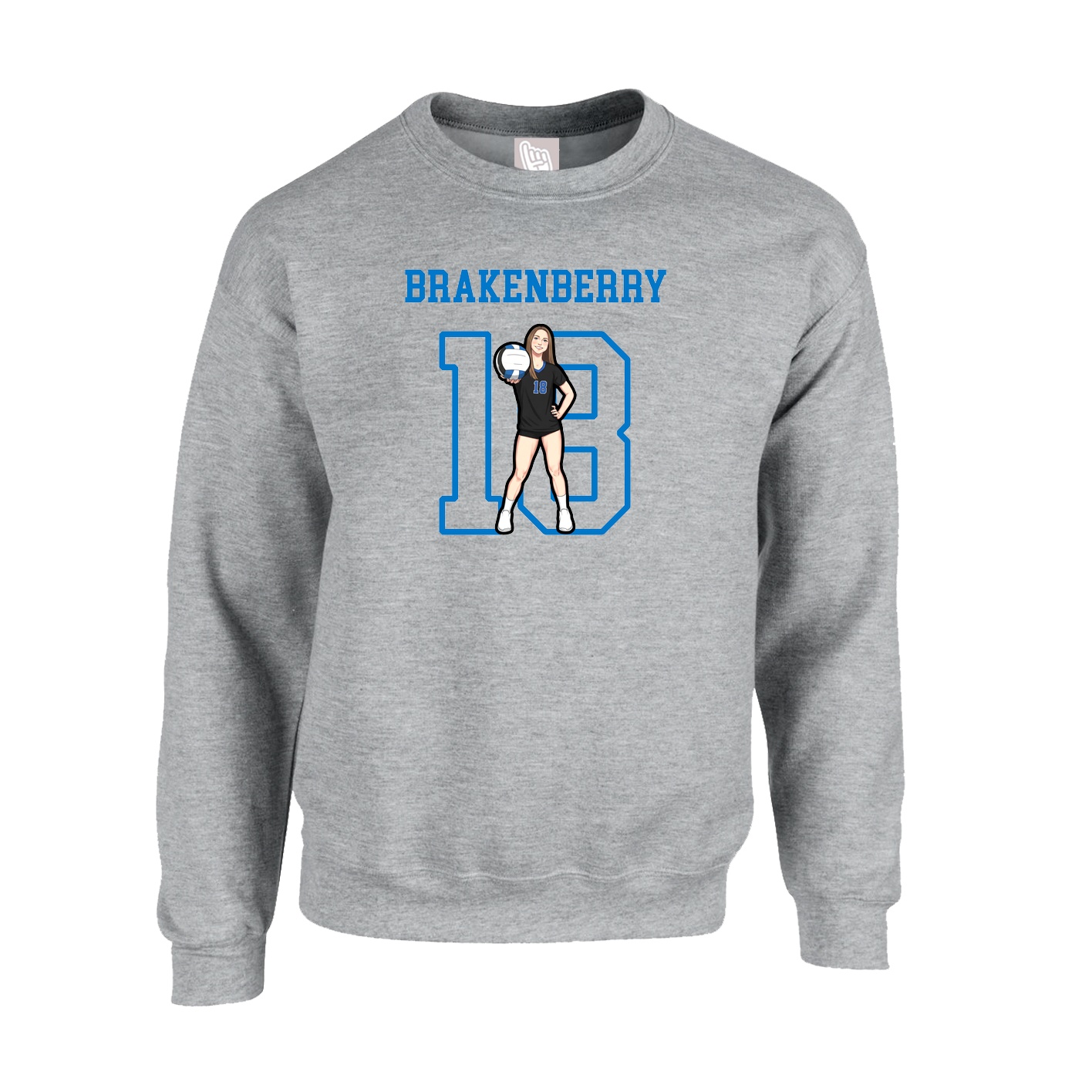 Fleece Crew — Shirsey in Grey